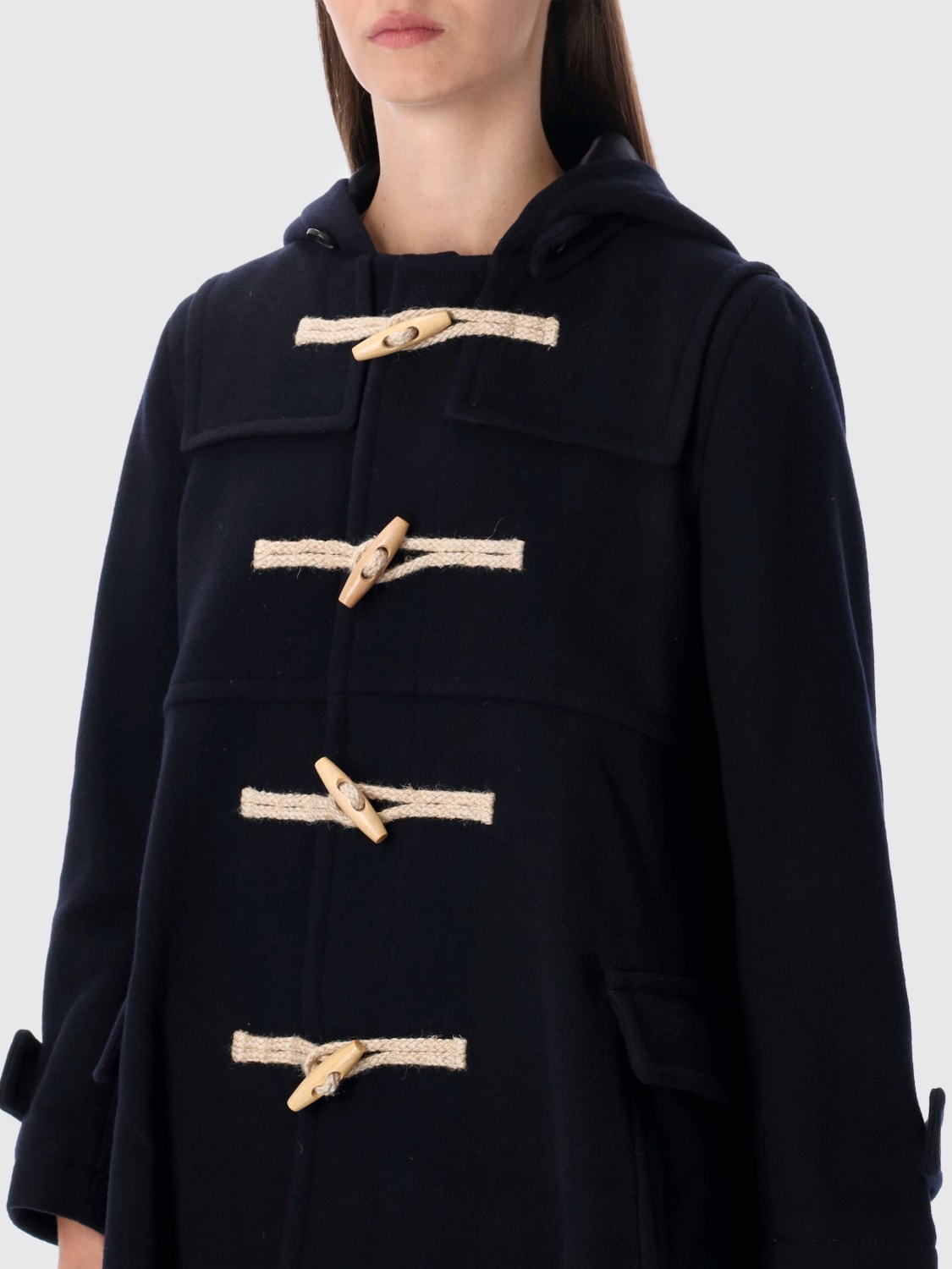 COMME DES GARÇONS COAT: Coat woman Comme Des Garçons, Blue - Img 3