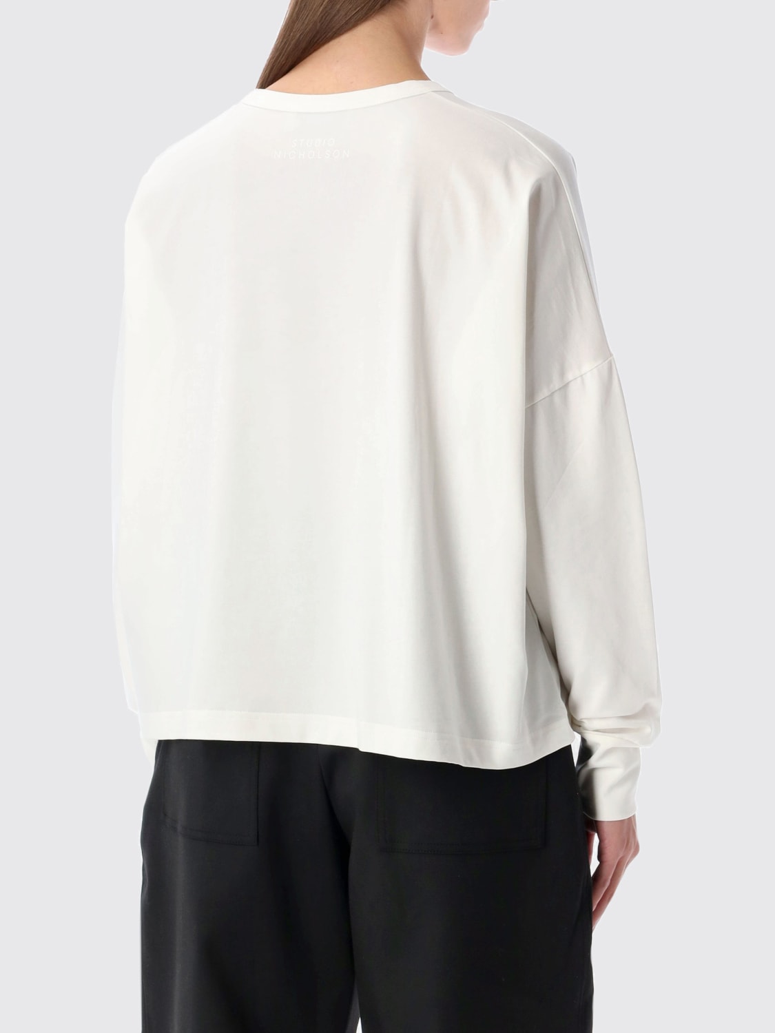 STUDIO NICHOLSON T-SHIRT: T-shirt femme Studio Nicholson, Blanc - Img 2