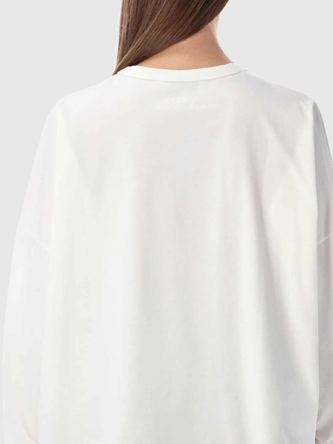 STUDIO NICHOLSON T-SHIRT: T-shirt femme Studio Nicholson, Blanc - Img 3