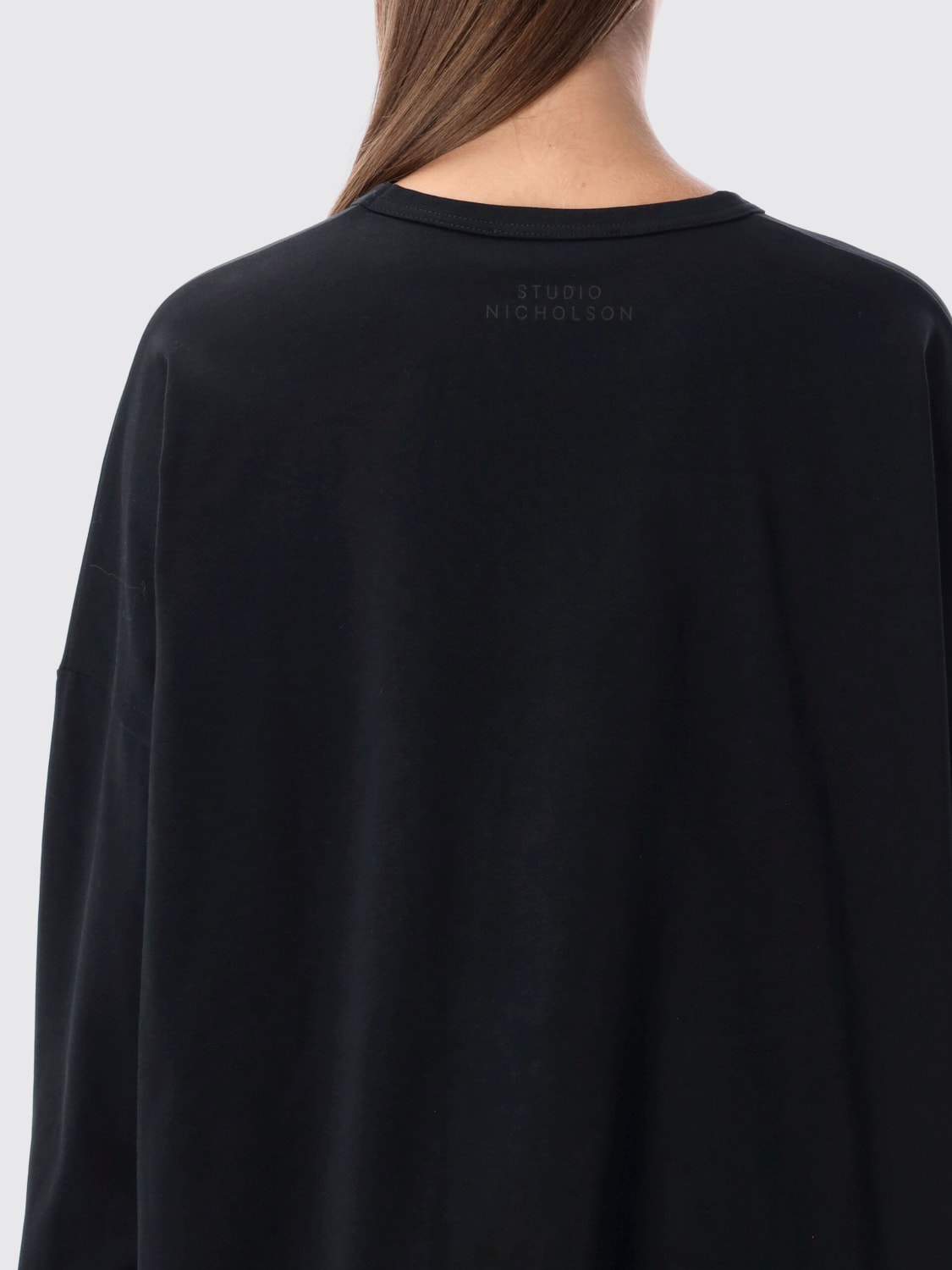 STUDIO NICHOLSON T-SHIRT: T-shirt femme Studio Nicholson, Noir - Img 3