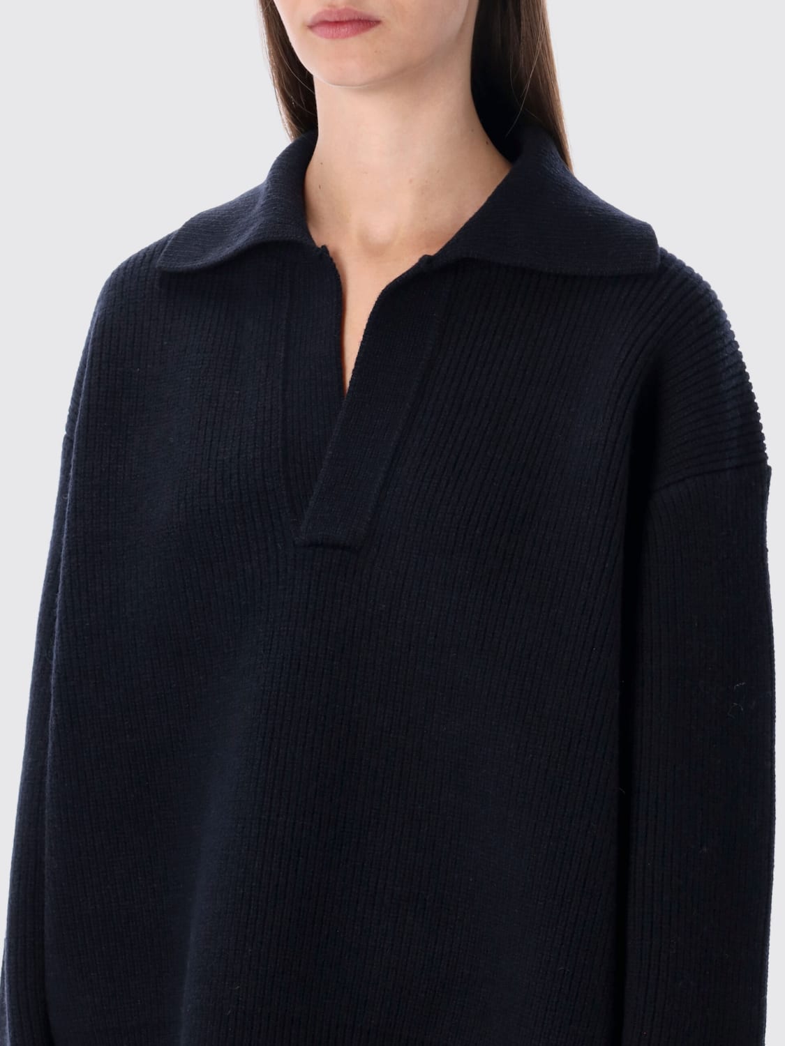 STUDIO NICHOLSON POLO: Pull femme Studio Nicholson, Bleu Marine - Img 3