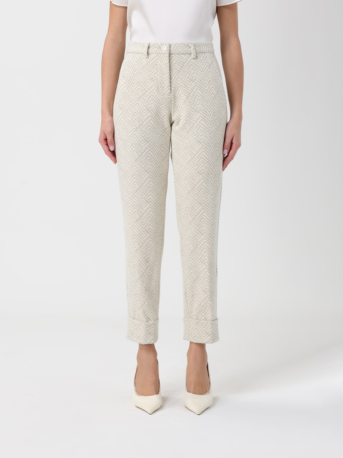 MASON'S 裤子: 裤子 女士 Mason's, 白色 - Img 1