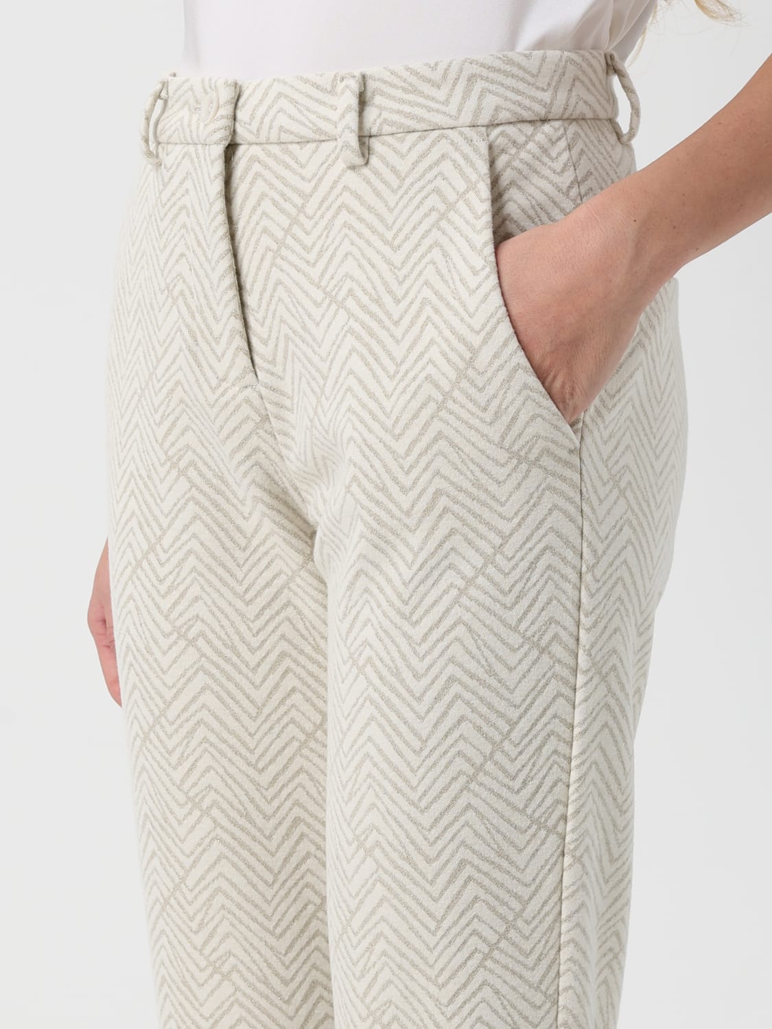 MASON'S 裤子: 裤子 女士 Mason's, 白色 - Img 3