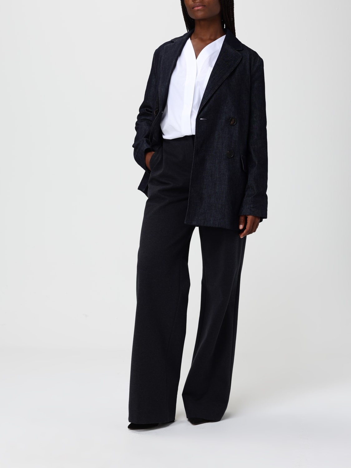 'S MAX MARA JACKET: Jacket woman 's Max Mara, Blue - Img 2