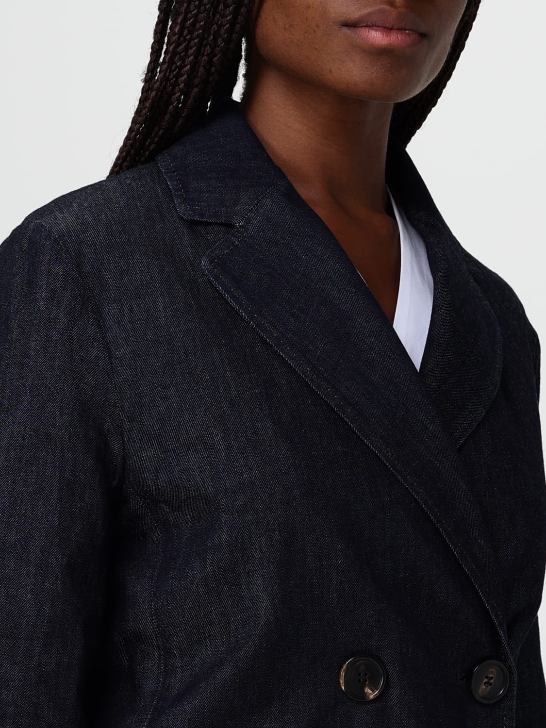 'S MAX MARA JACKET: Jacket woman 's Max Mara, Blue - Img 5