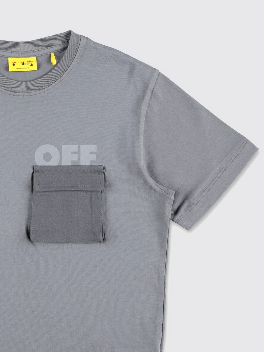 OFF-WHITE KIDS CAMISETA: Camiseta niños Off-white Kids, Gris - Img 3