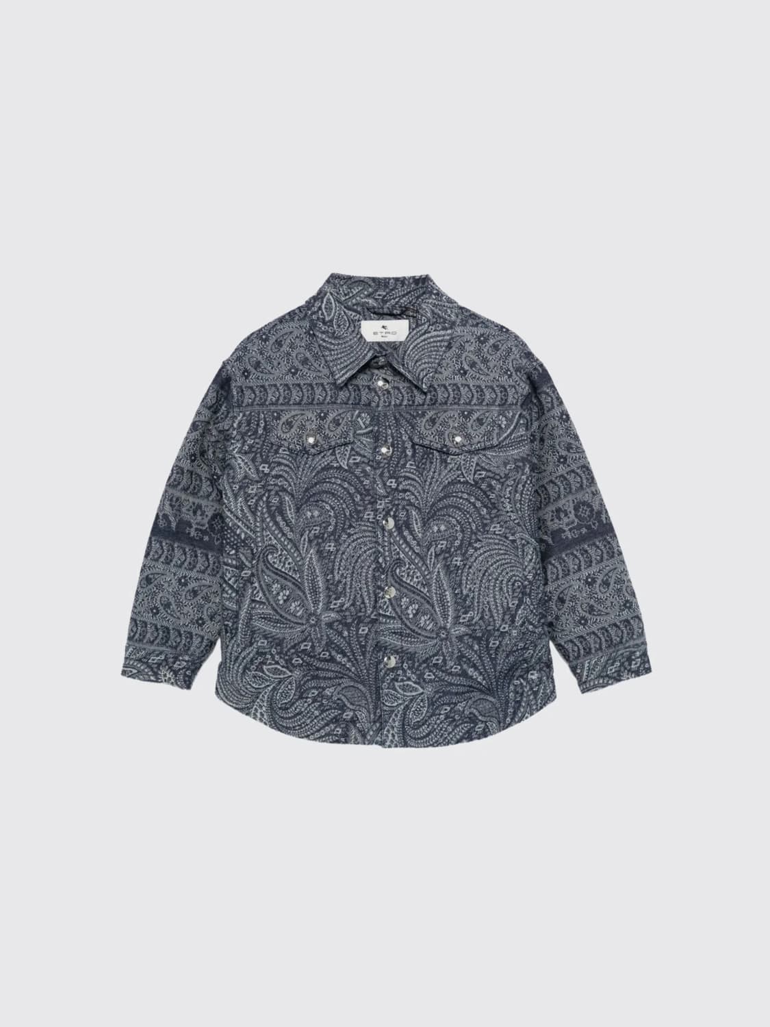 ETRO JACKET: Coat kids Etro, Blue - Img 1