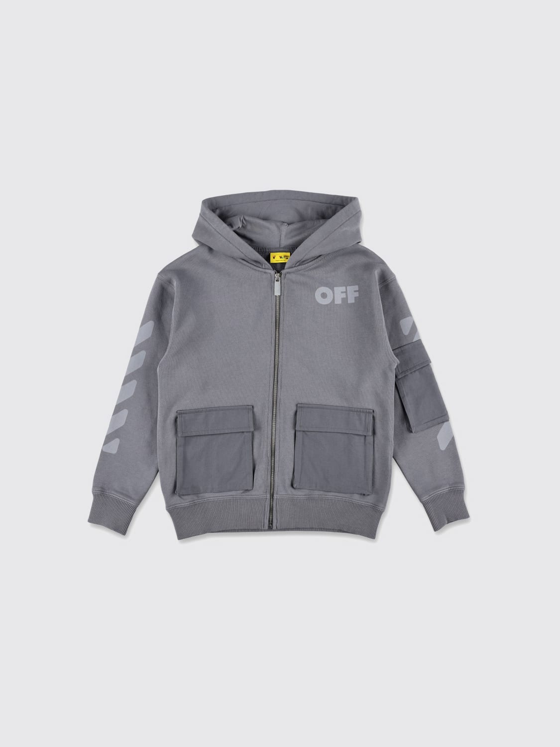 OFF-WHITE KIDS SWEATER: Sweater kids Off-white Kids, Grey - Img 1