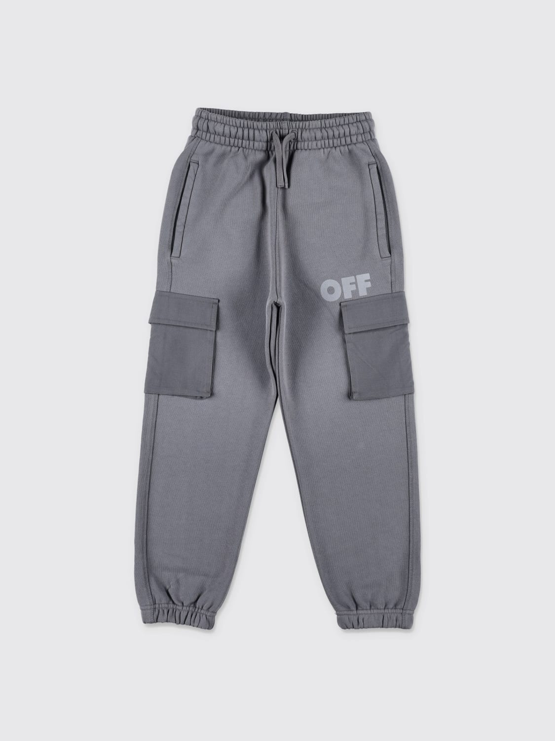 OFF-WHITE KIDS PANTS: Pants kids Off-white Kids, Grey - Img 1