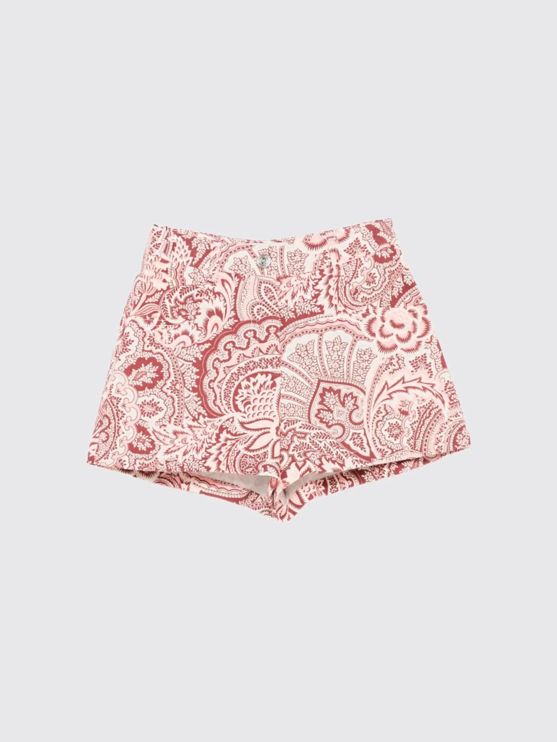 ETRO PANTALONCINI: Pantaloncino in cotone Etro a fantasia etnica, Rosso - Img 1