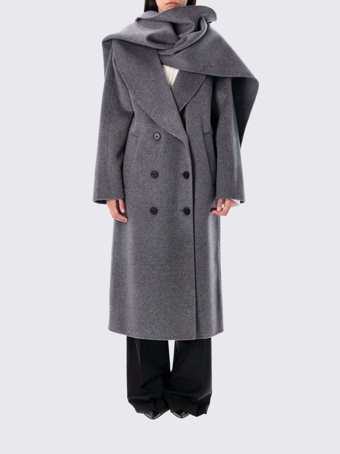 ROHE COAT: Coat woman Rohe, Grey - Img 1