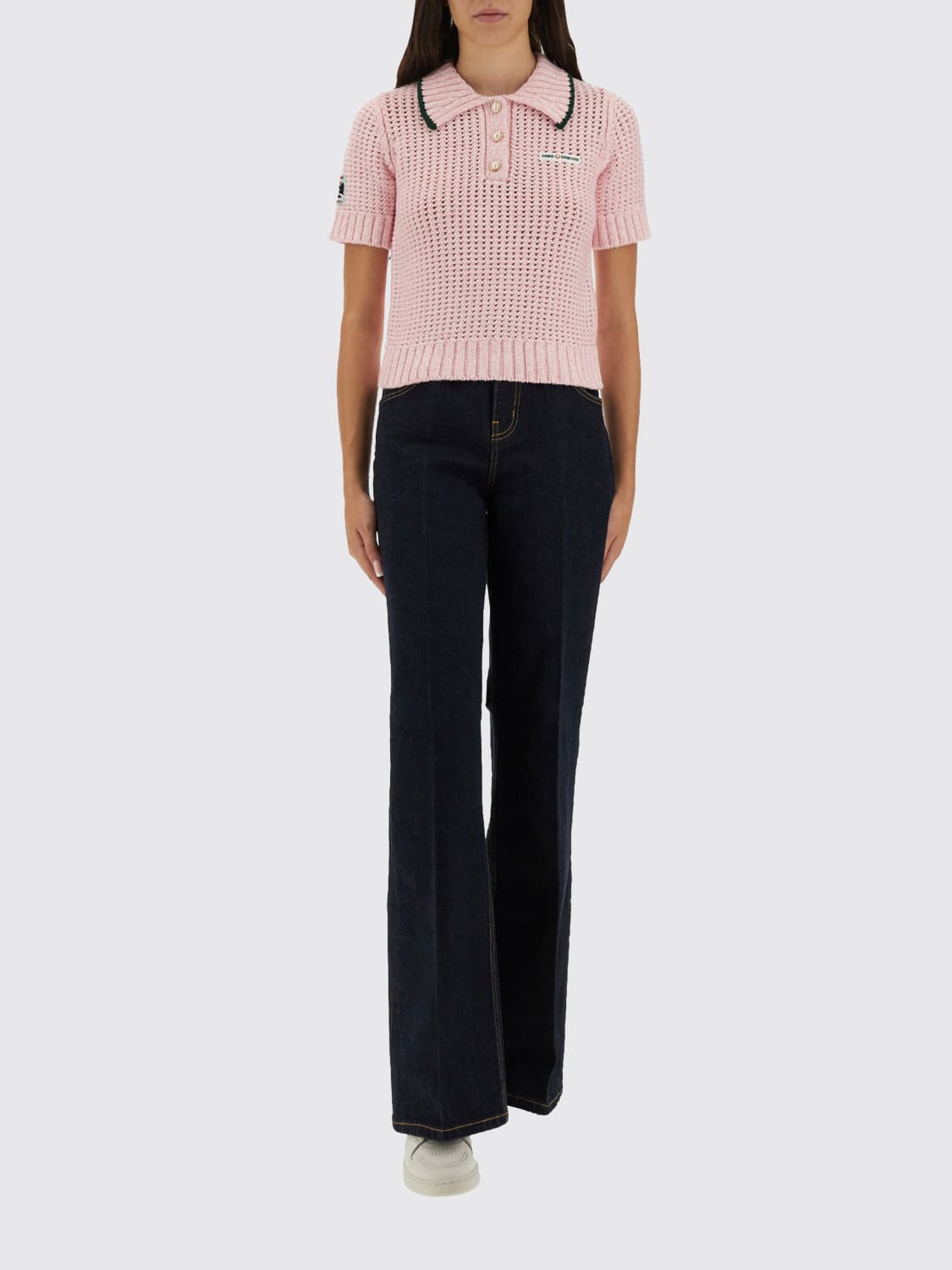 CASABLANCA POLO SHIRT: Polo shirt woman Casablanca, Pink - Img 2