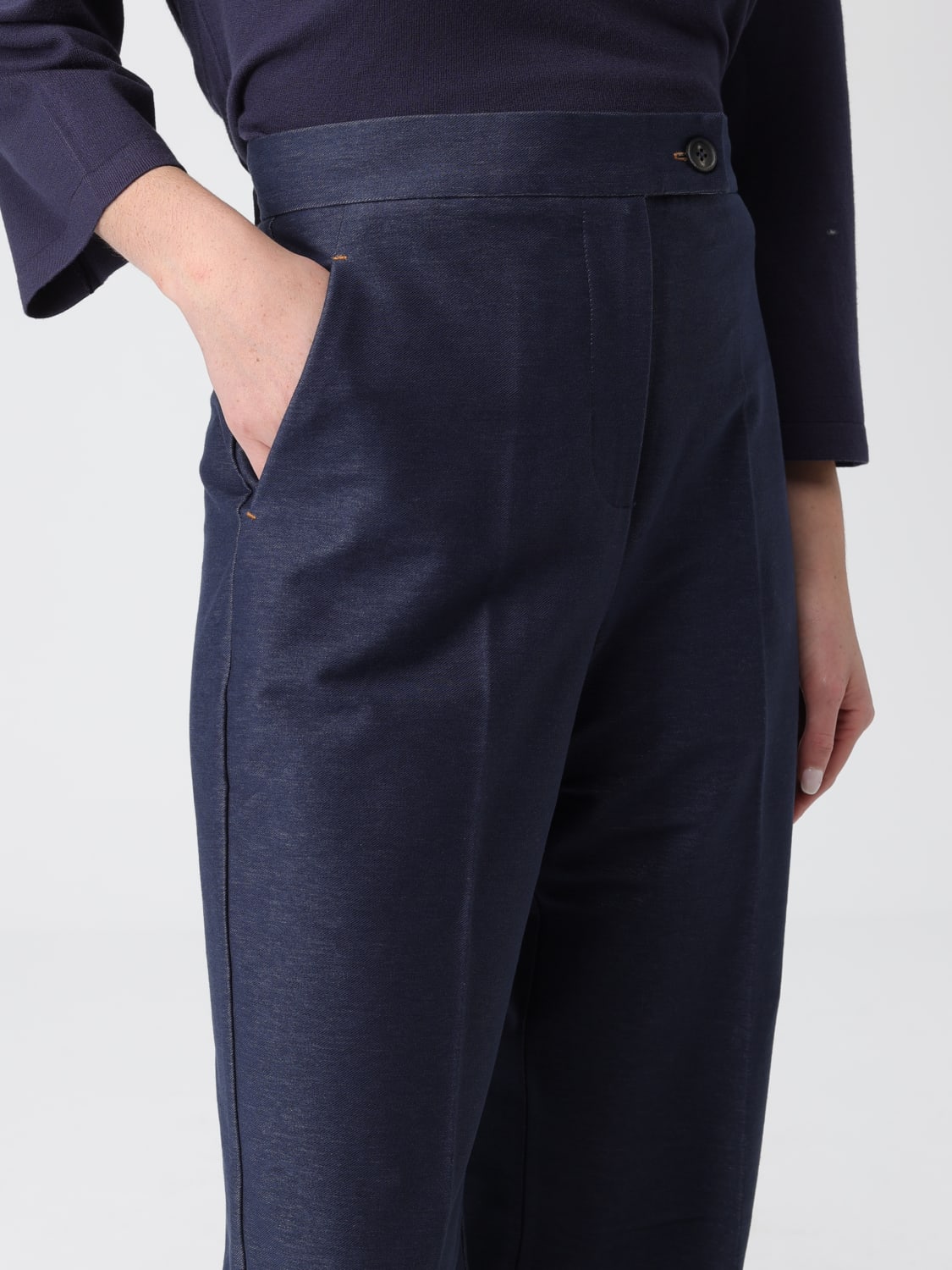 MM MAX MARA PANTALONES: Vaqueros mujer Mm Max Mara, Azul Marino - Img 5