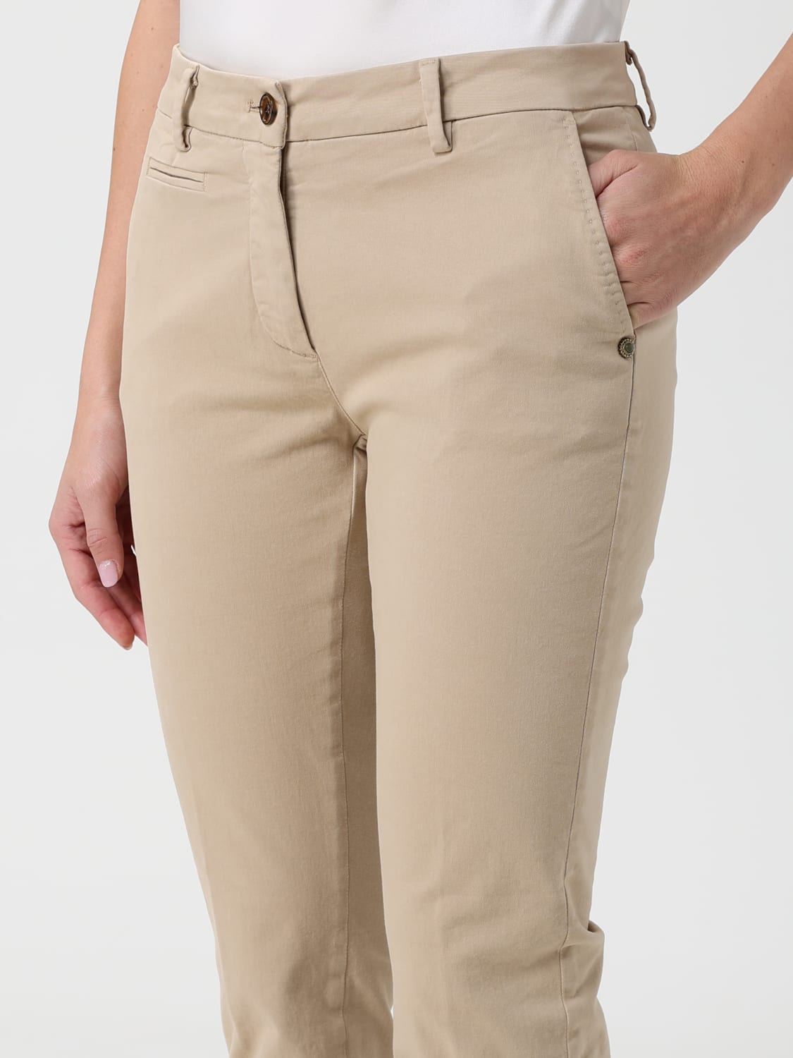 MASON'S PANTALON: Pantalon femme Mason's, Jaune Crème - Img 3