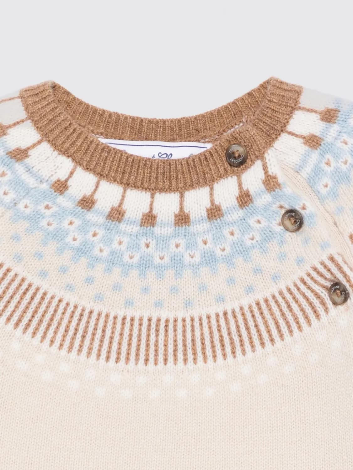 TARTINE ET CHOCOLAT JERSEY: Jersey niños Tartine Et Chocolat, Marrón - Img 3