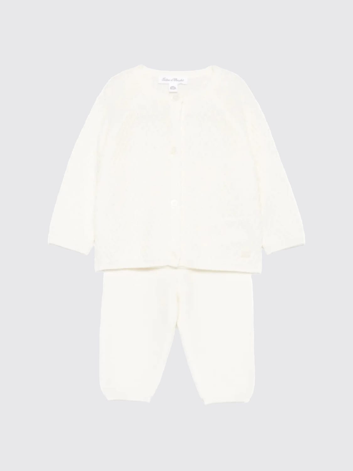 TARTINE ET CHOCOLAT JUMPSUIT: Romper kids Tartine Et Chocolat, White - Img 1