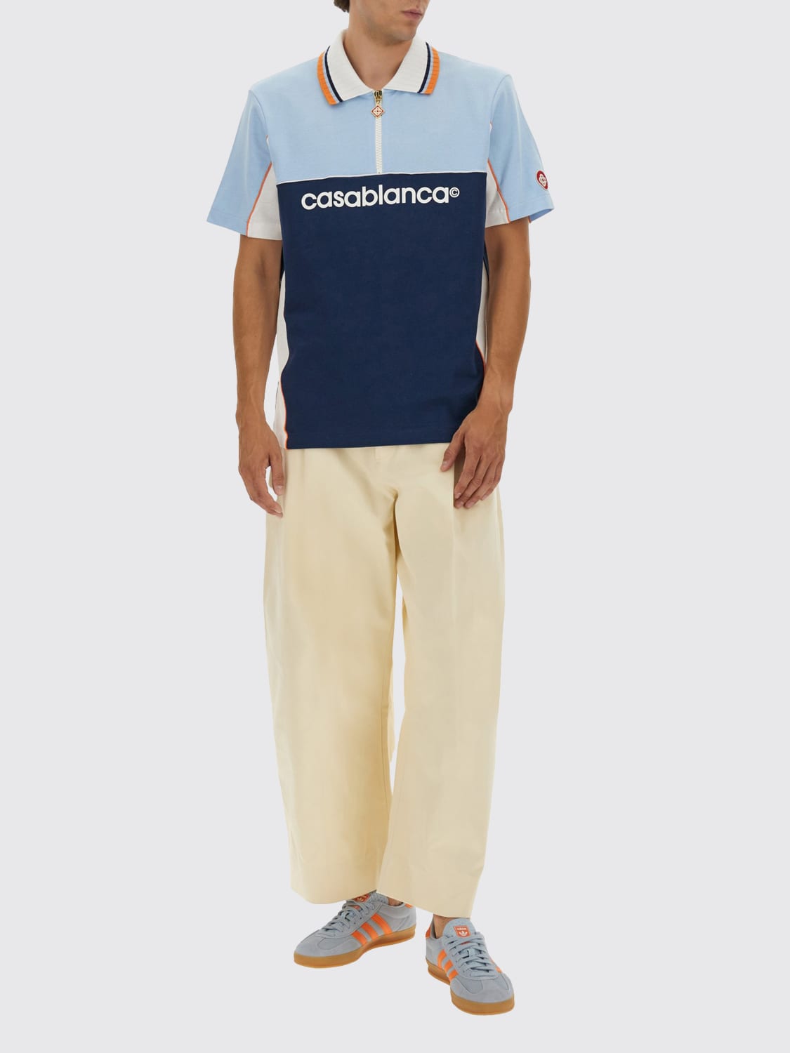 CASABLANCA POLO SHIRT: Polo shirt men Casablanca, Blue - Img 2