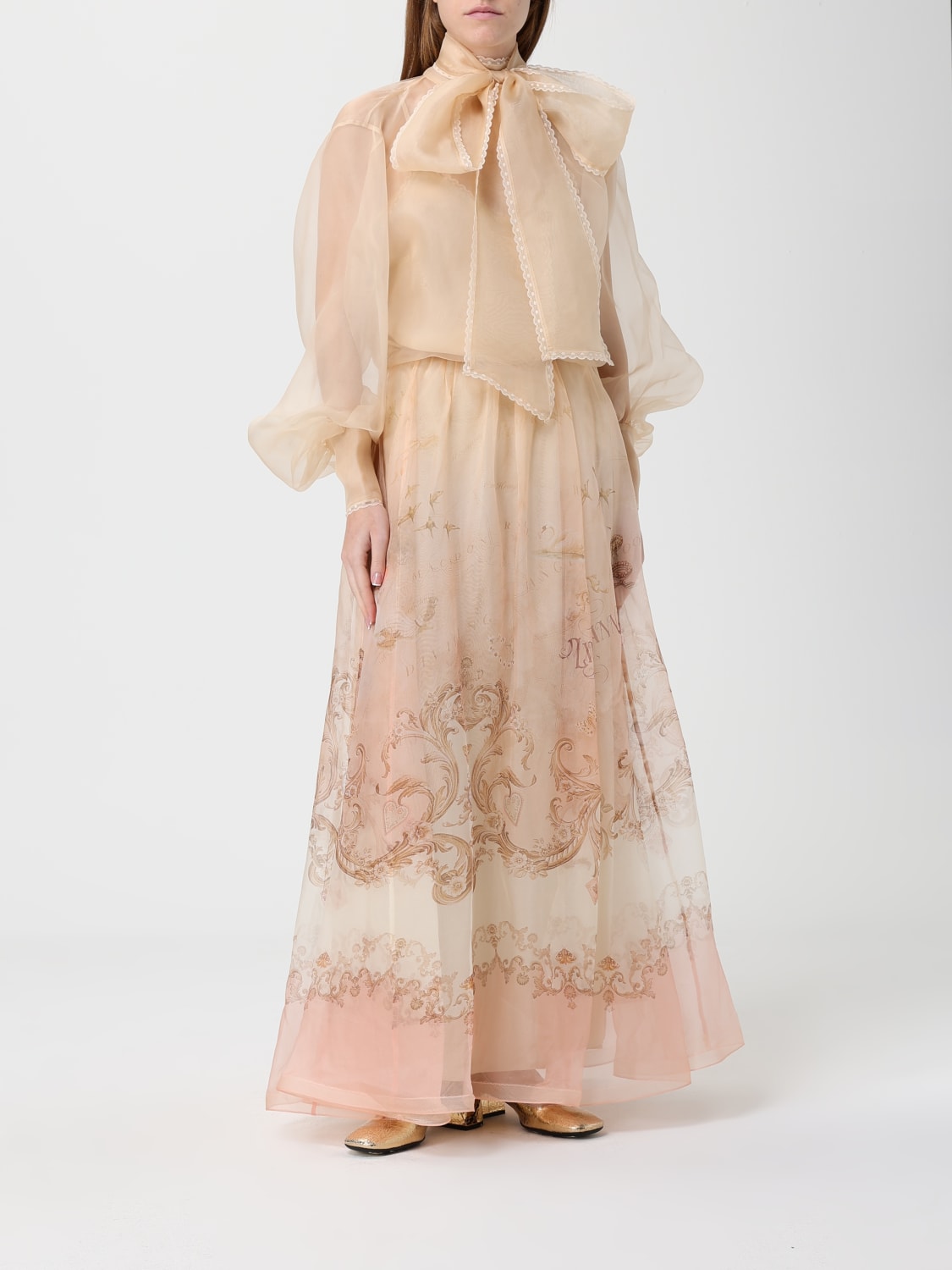 ZIMMERMANN TOP: Blusa Zimmermann in seta , Beige - Img 2