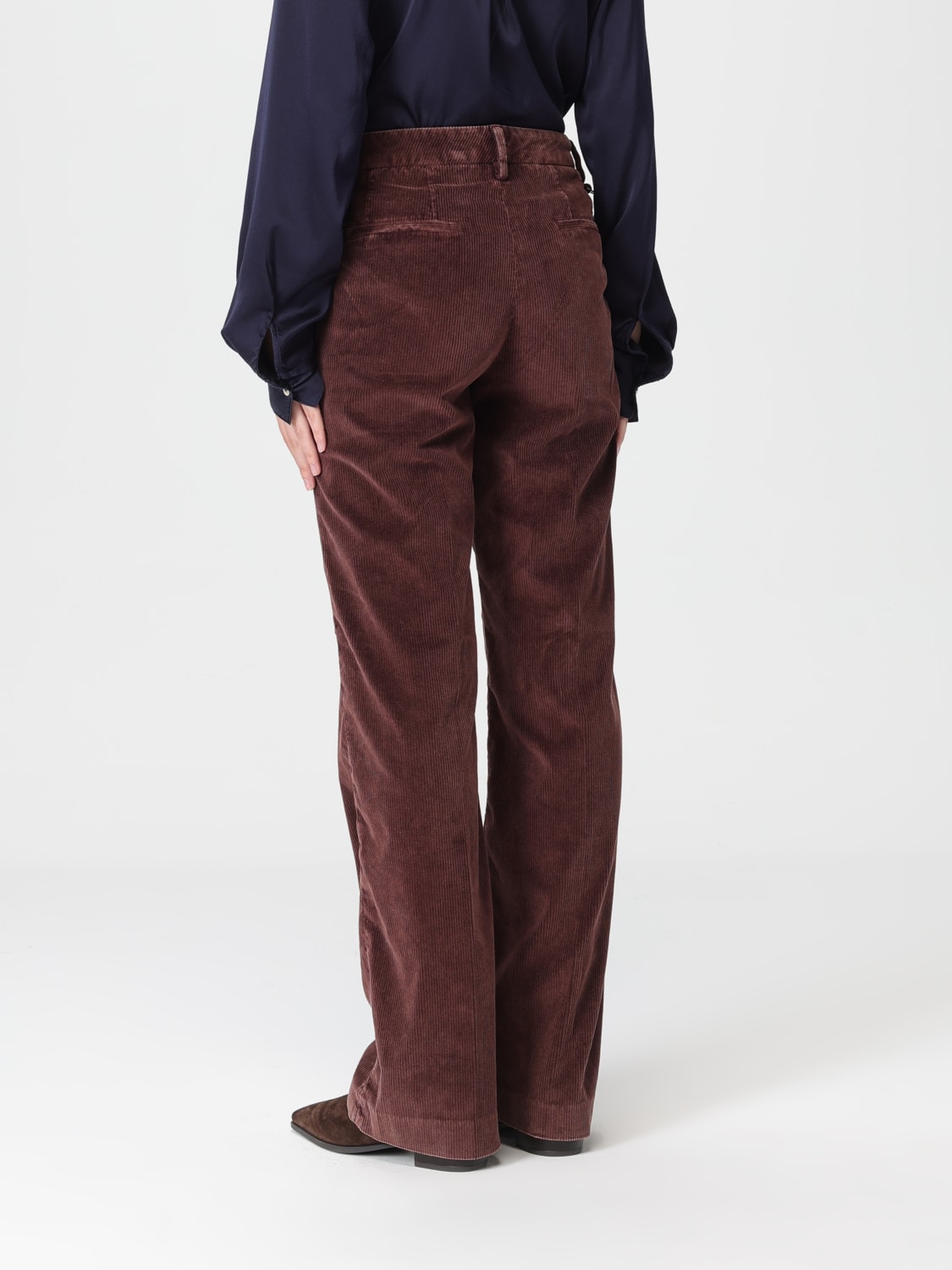 MASON'S 裤子: 裤子 女士 Mason's, 棕色 - Img 2