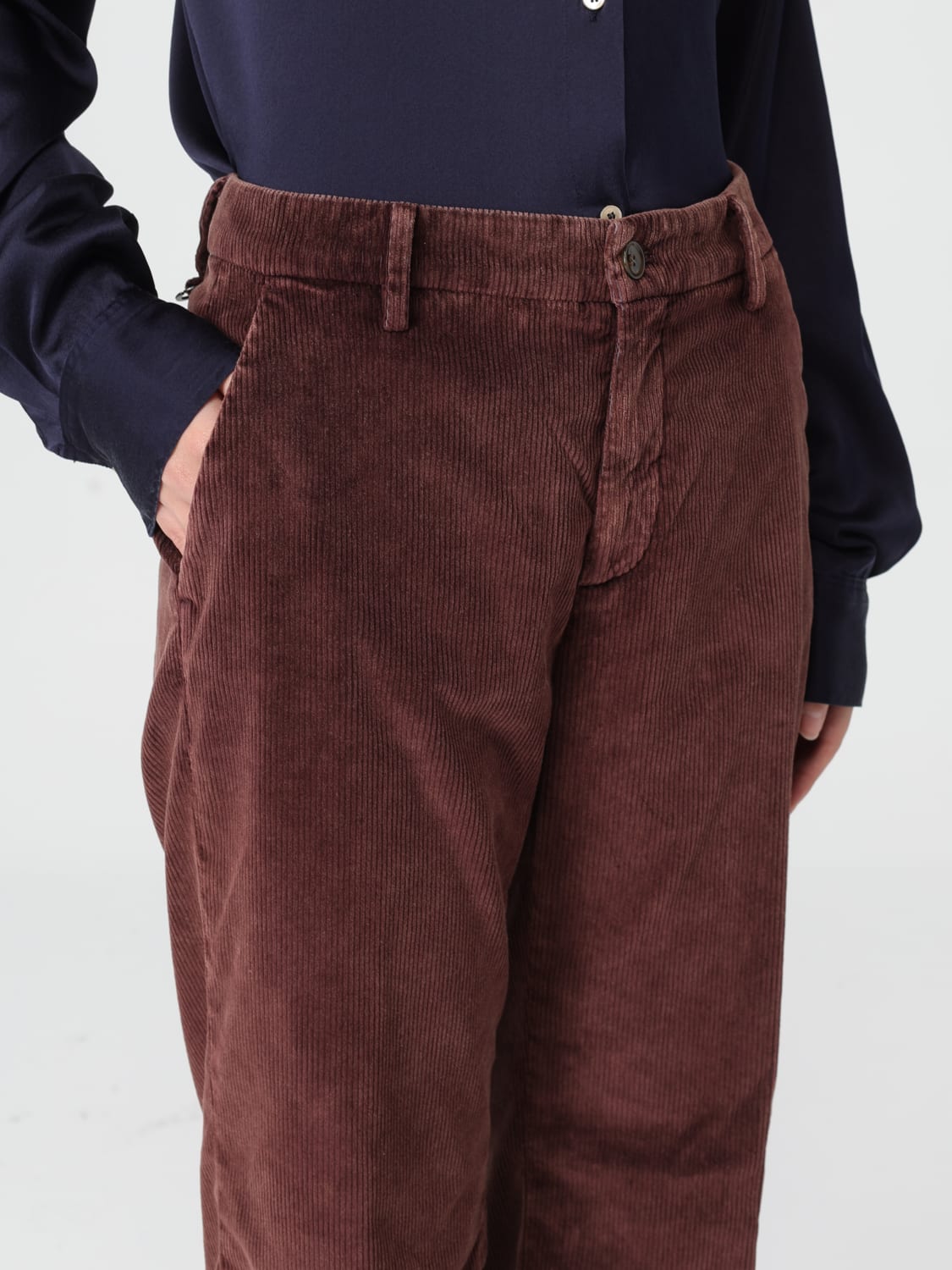 MASON'S 裤子: 裤子 女士 Mason's, 棕色 - Img 3