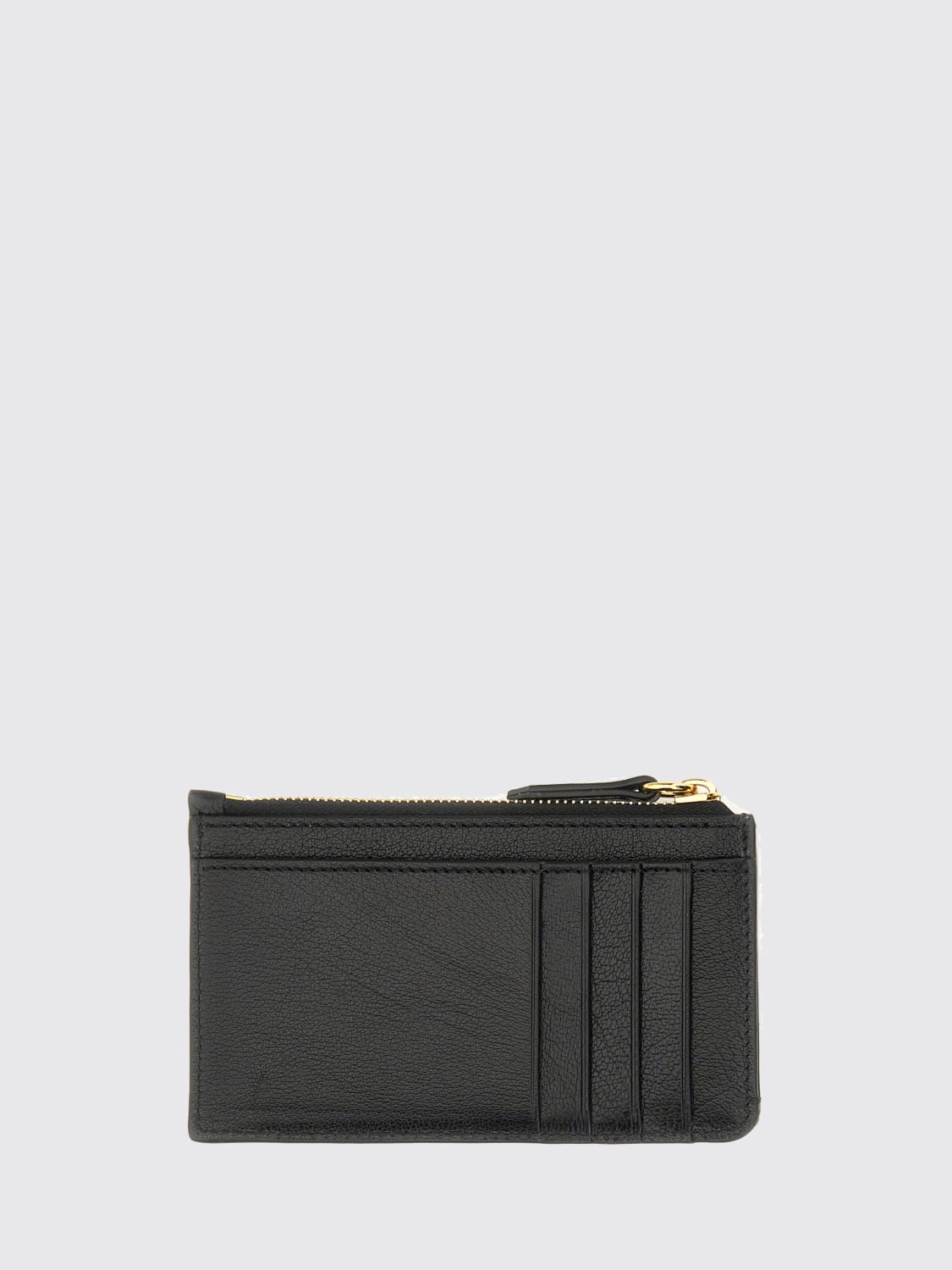 CHLOÉ PORTAFOGLIO: Portacarte di credito Iconic Chloé in pelle , Nero - Img 2