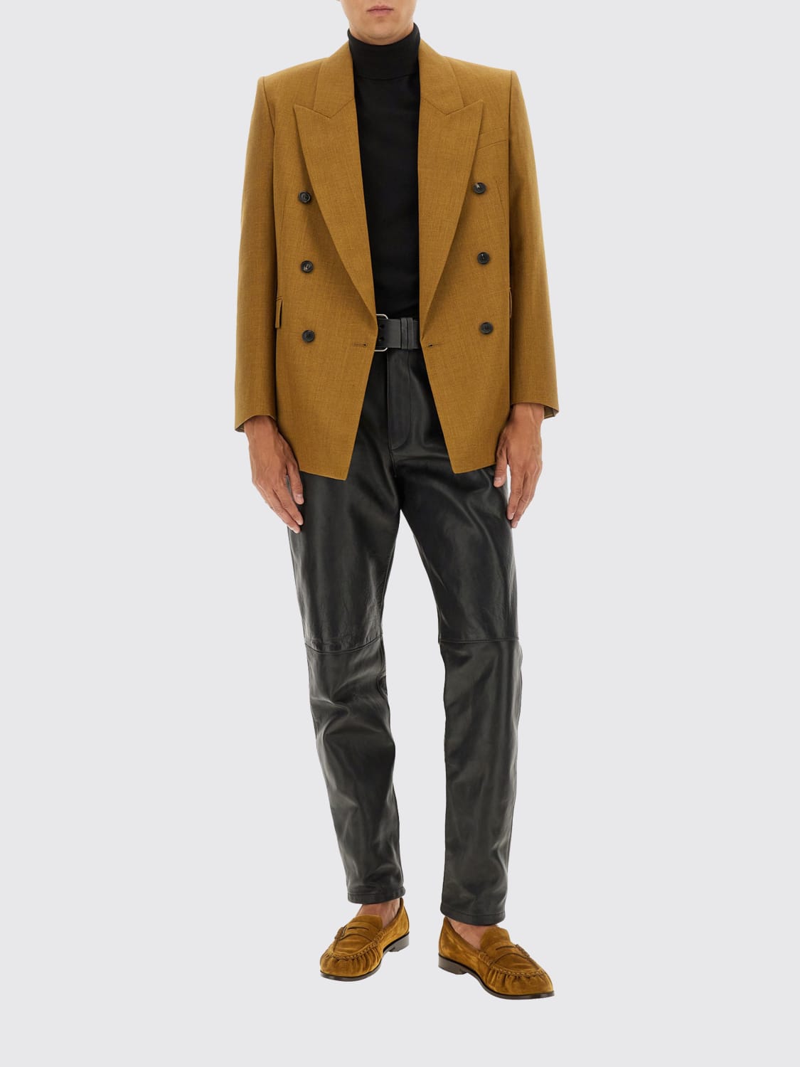 SAINT LAURENT JACKET: Jacket men Saint Laurent, Brown - Img 2