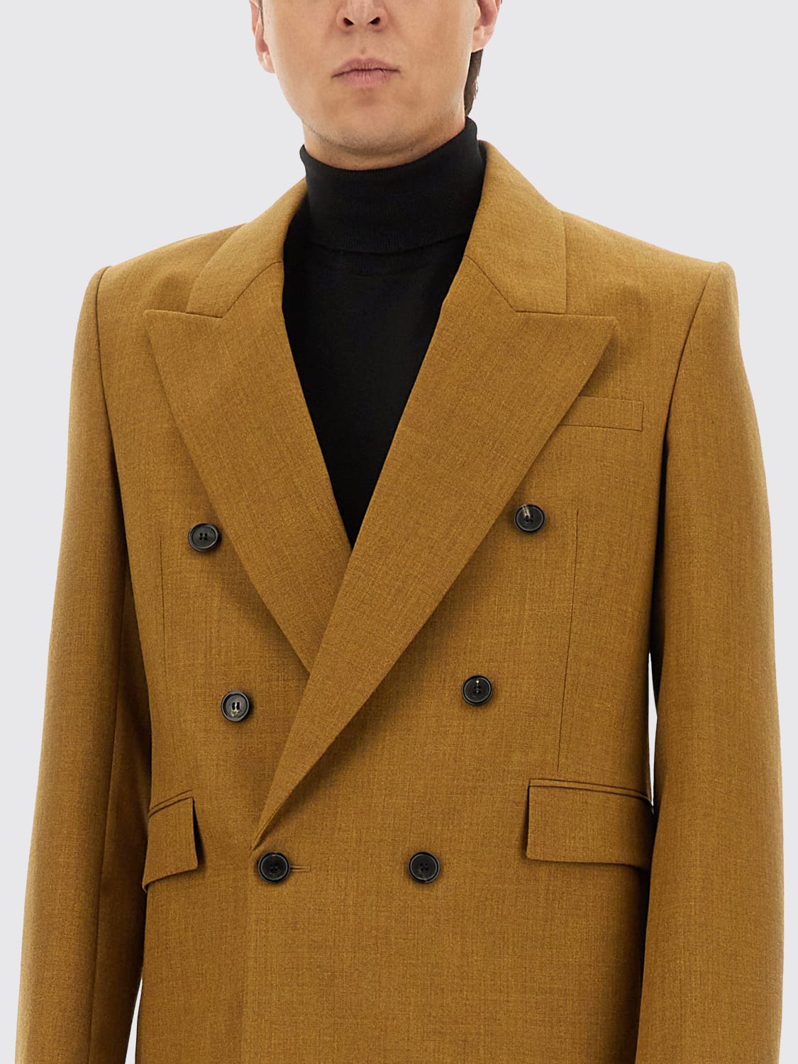 SAINT LAURENT JACKET: Jacket men Saint Laurent, Brown - Img 4