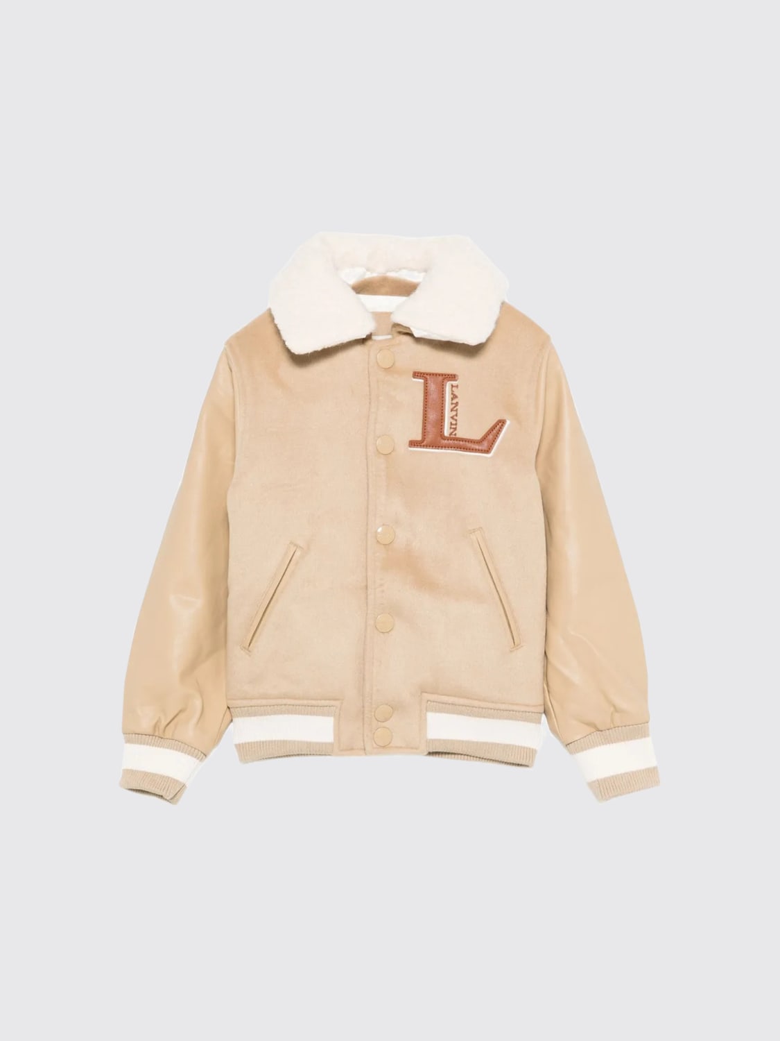 LANVIN CHAQUETA: Abrigo niños Lanvin, Marrón - Img 1