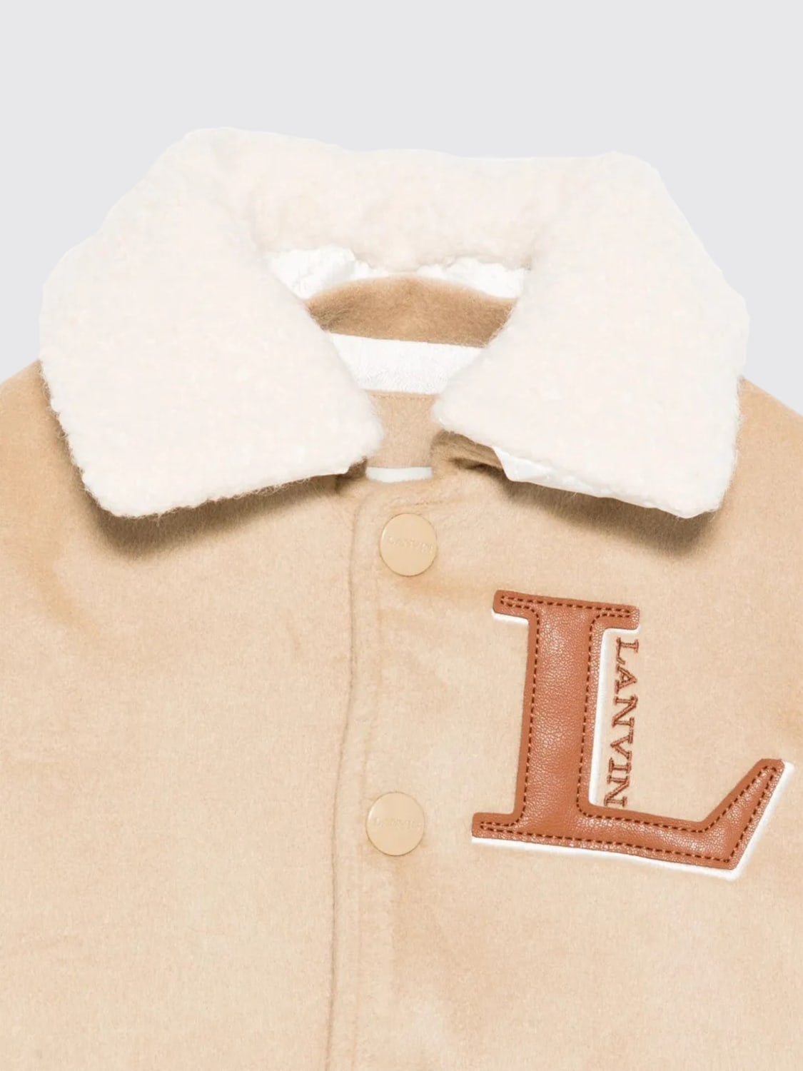 LANVIN CHAQUETA: Abrigo niños Lanvin, Marrón - Img 3