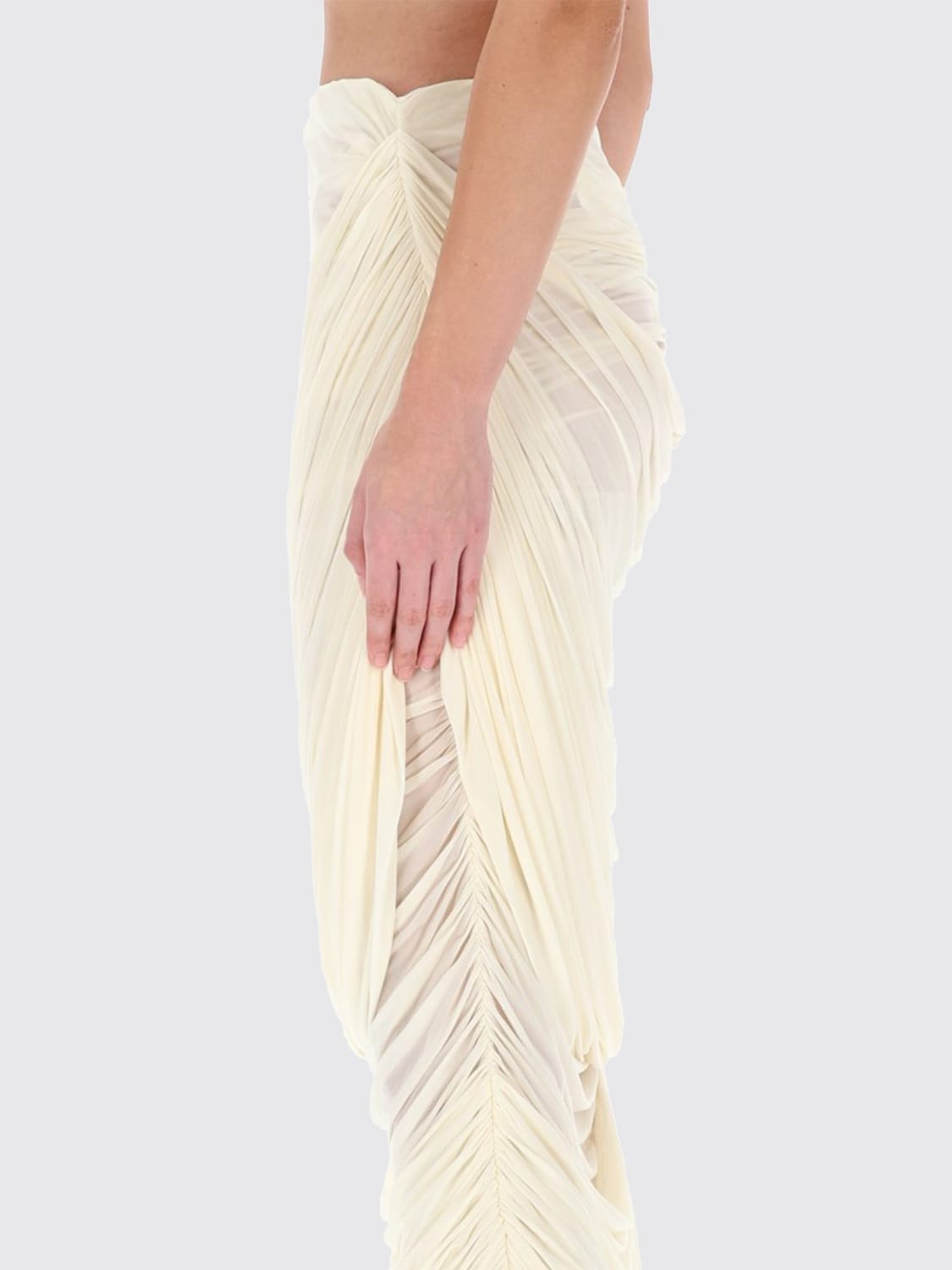 MAGDA BUTRYM GONNA: Gonna drappeggiata Magda Butrym, Avorio - Img 4