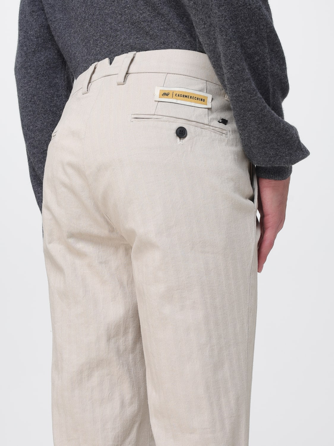 MASON'S PANTS: Pants men Mason's, Yellow Cream - Img 3