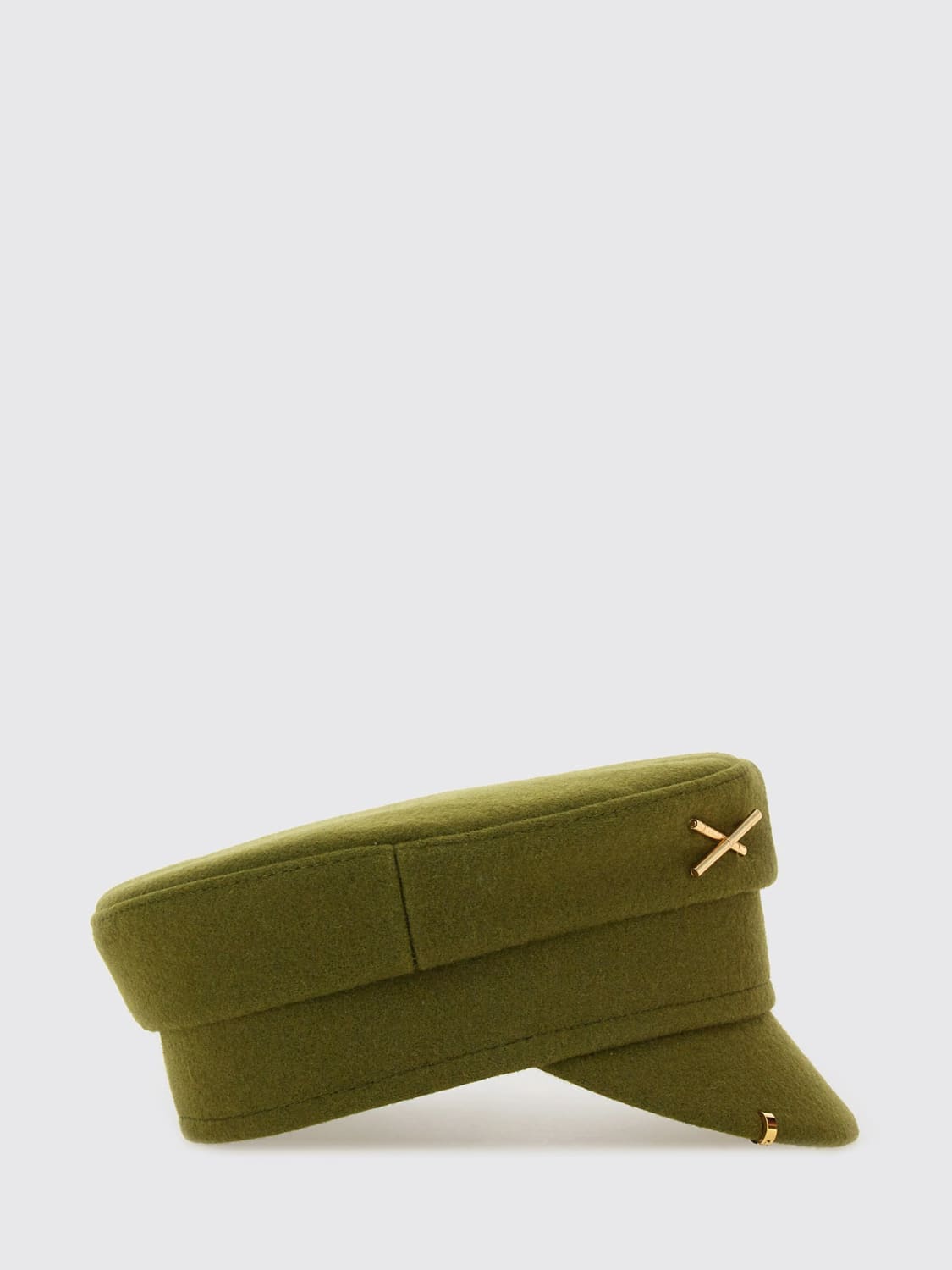 RUSLAN BAGINSKIY CAPPELLO: Cappello Ruslan Baginskiy in lana con piercing , Verde - Img 2