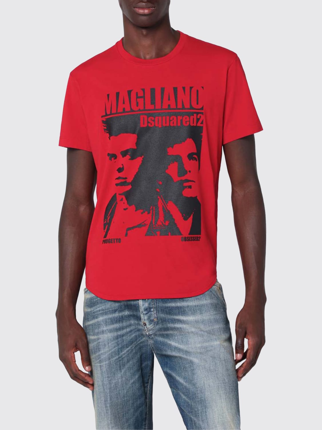 MAGLIANO X DSQUARED2 T-SHIRT: T-shirt men Dsquared2, Red - Img 1