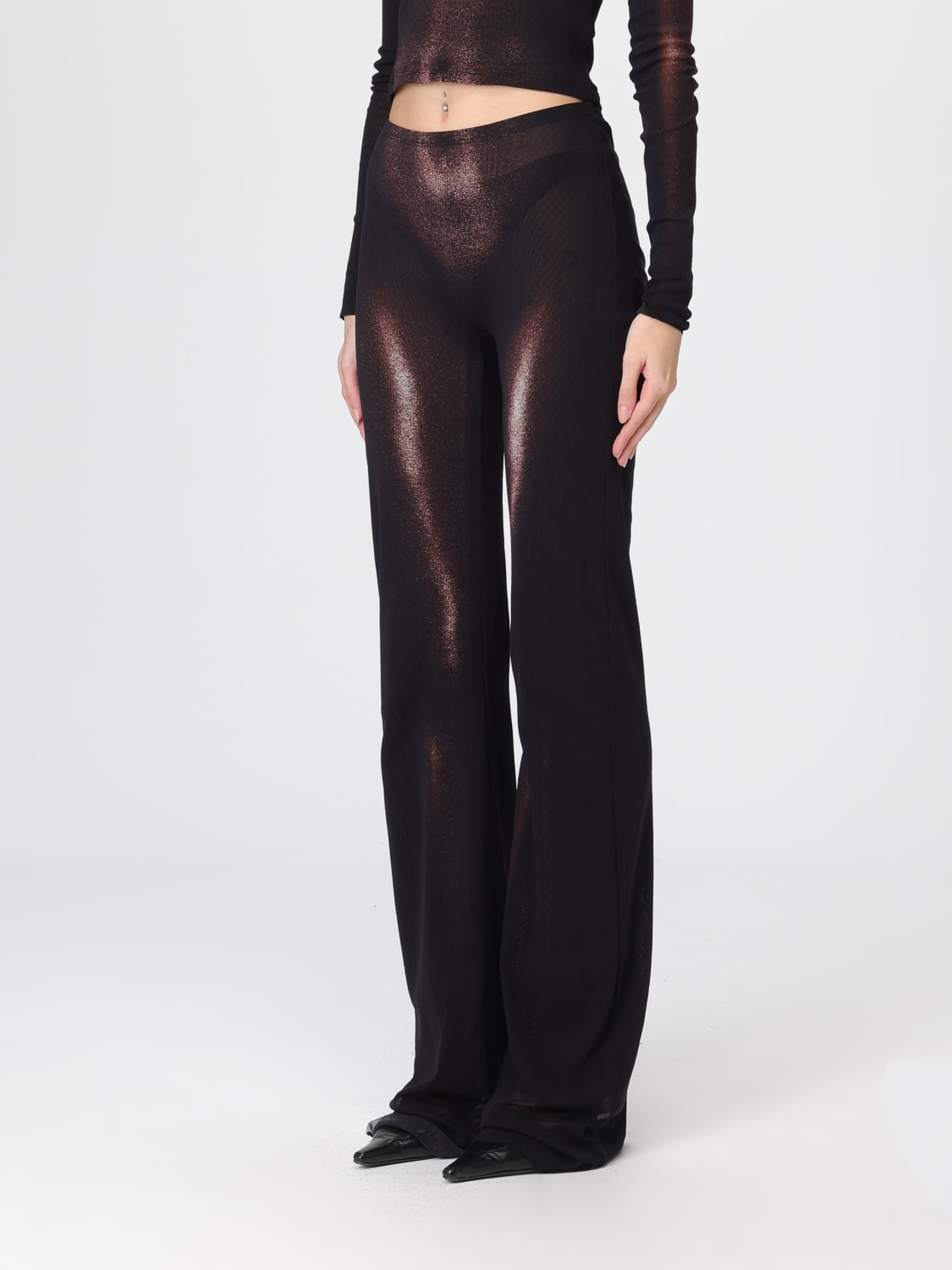 JEAN PAUL GAULTIER PANTALONES: Pantalones mujer Jean Paul Gaultier, Marrón - Img 4