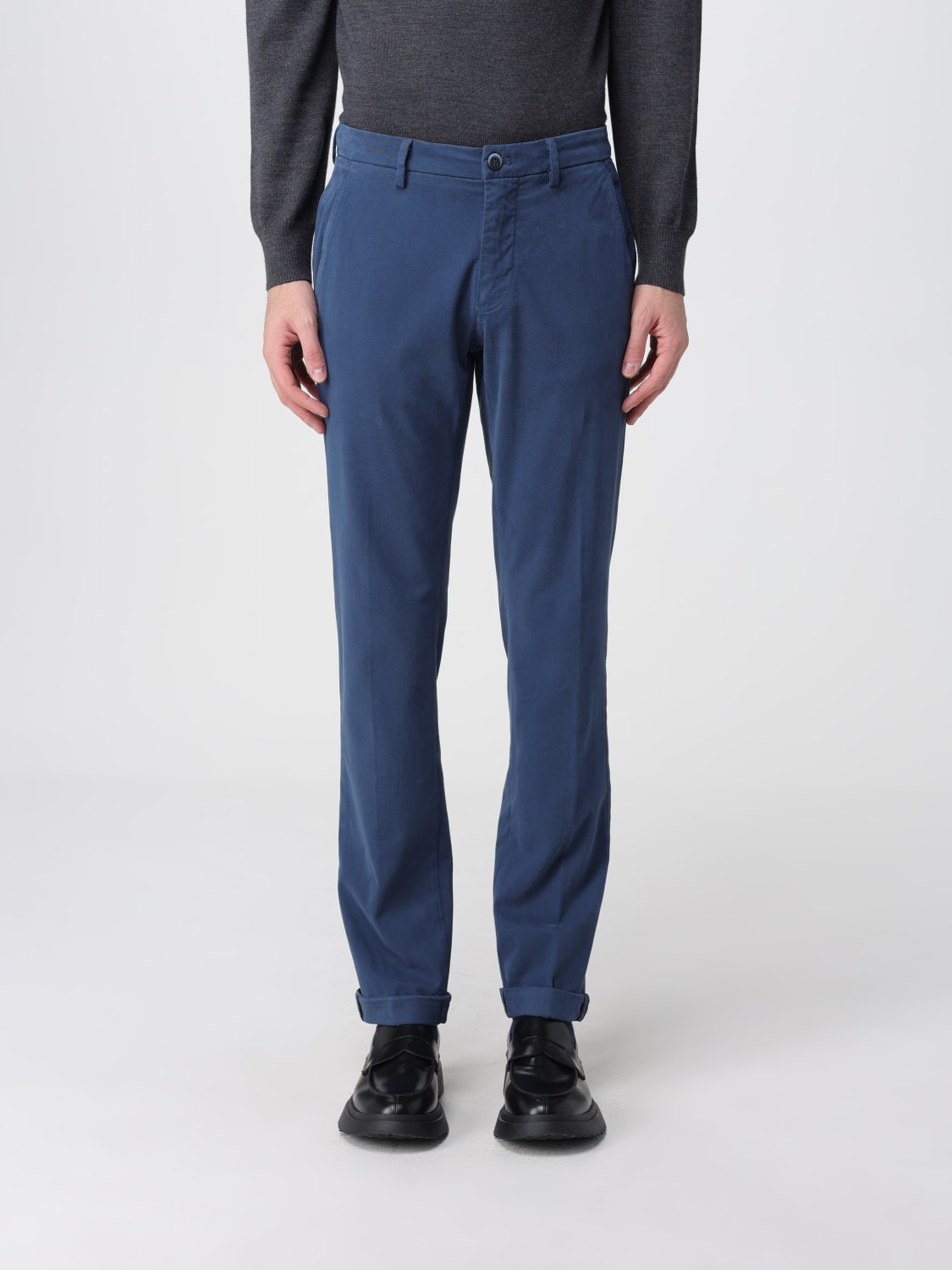 MASON'S PANTS: Pants men Mason's, Gnawed Blue - Img 1