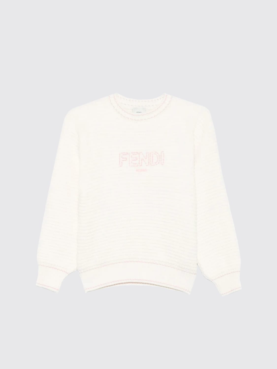 FENDI SWEATER: Sweater kids Fendi, White - Img 1