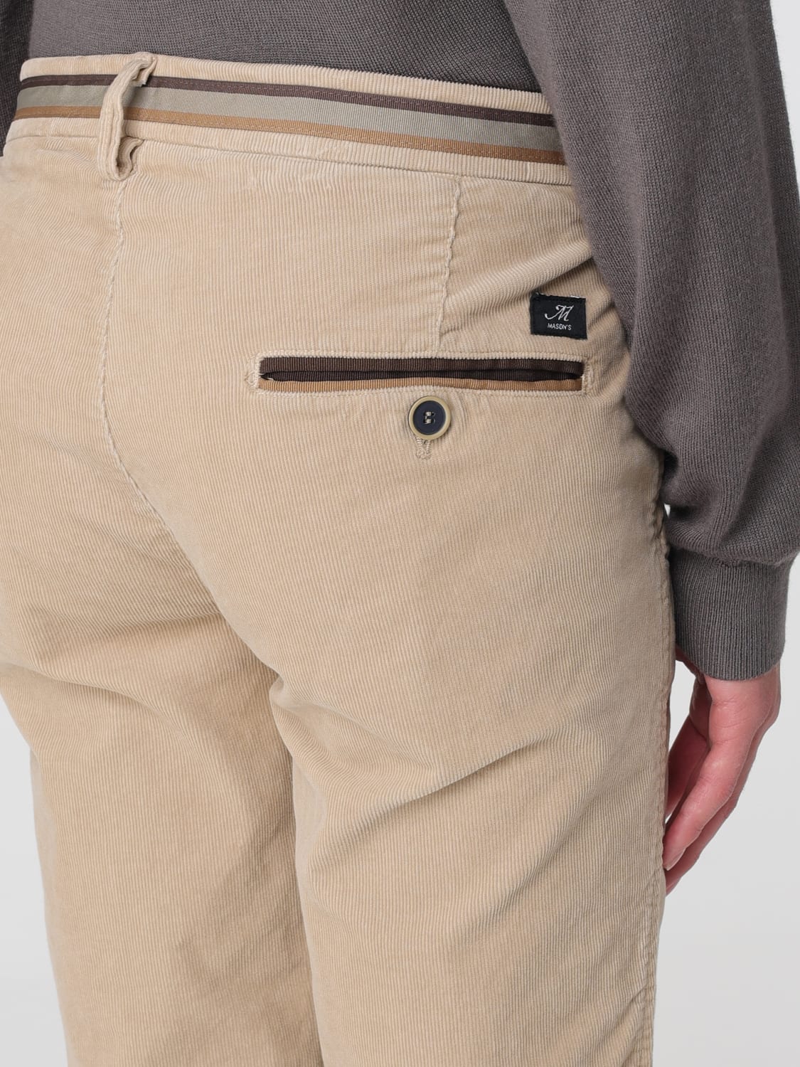 MASON'S PANTS: Pants men Mason's, Beige - Img 3