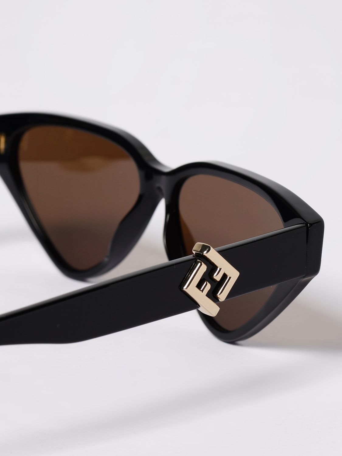 FENDI OCCHIALI DA SOLE: Occhiali da sole FF Diamonds FE40184I Fendi in acetato , Nero - Img 4