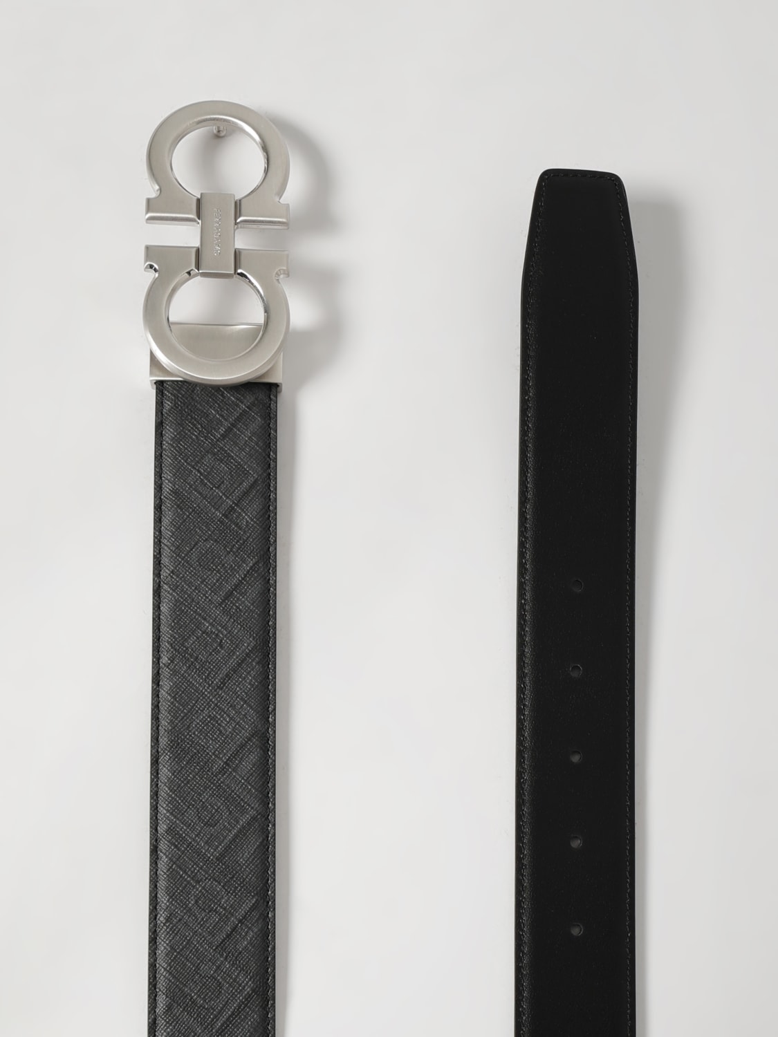 FERRAGAMO BELT: Belt men Ferragamo, Black - Img 3