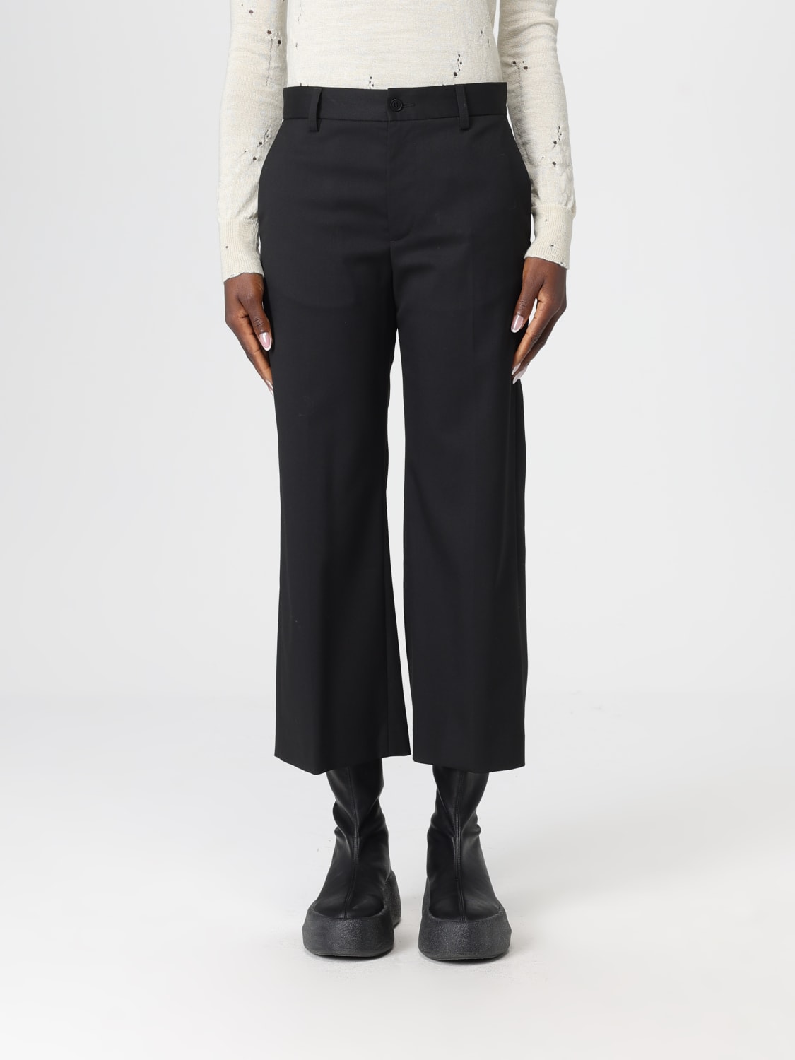 MM6 MAISON MARGIELA TROUSERS: Trousers woman Mm6 Maison Margiela, Black - Img 1