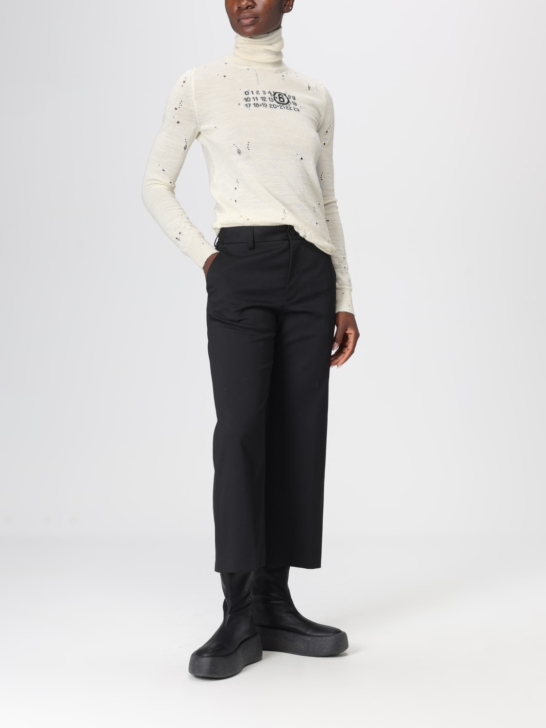MM6 MAISON MARGIELA TROUSERS: Trousers woman Mm6 Maison Margiela, Black - Img 2