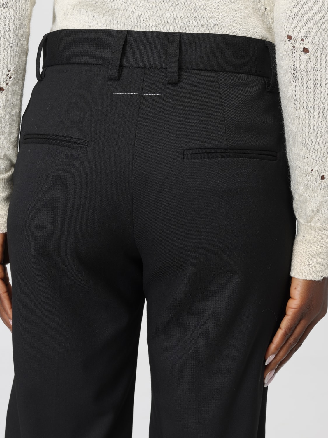 MM6 MAISON MARGIELA TROUSERS: Trousers woman Mm6 Maison Margiela, Black - Img 5