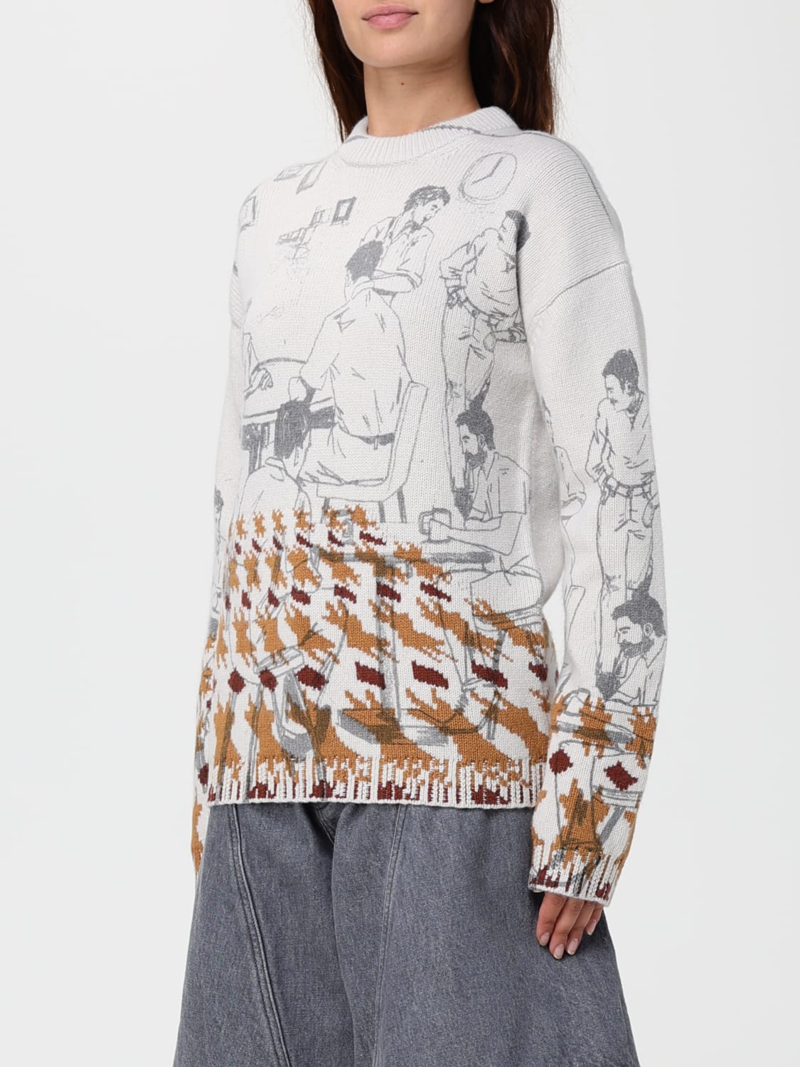 JW ANDERSON JERSEY: Jersey mujer Jw Anderson, Gris - Img 4