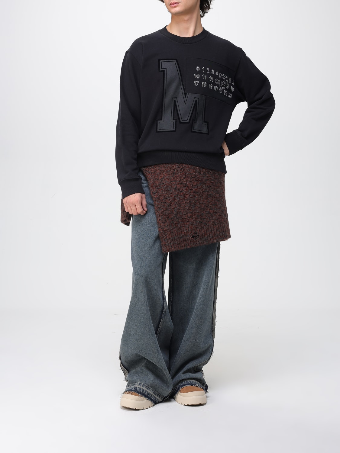 MM6 MAISON MARGIELA SWEATSHIRT: Jacke herren Mm6 Maison Margiela, Schwarz - Img 2