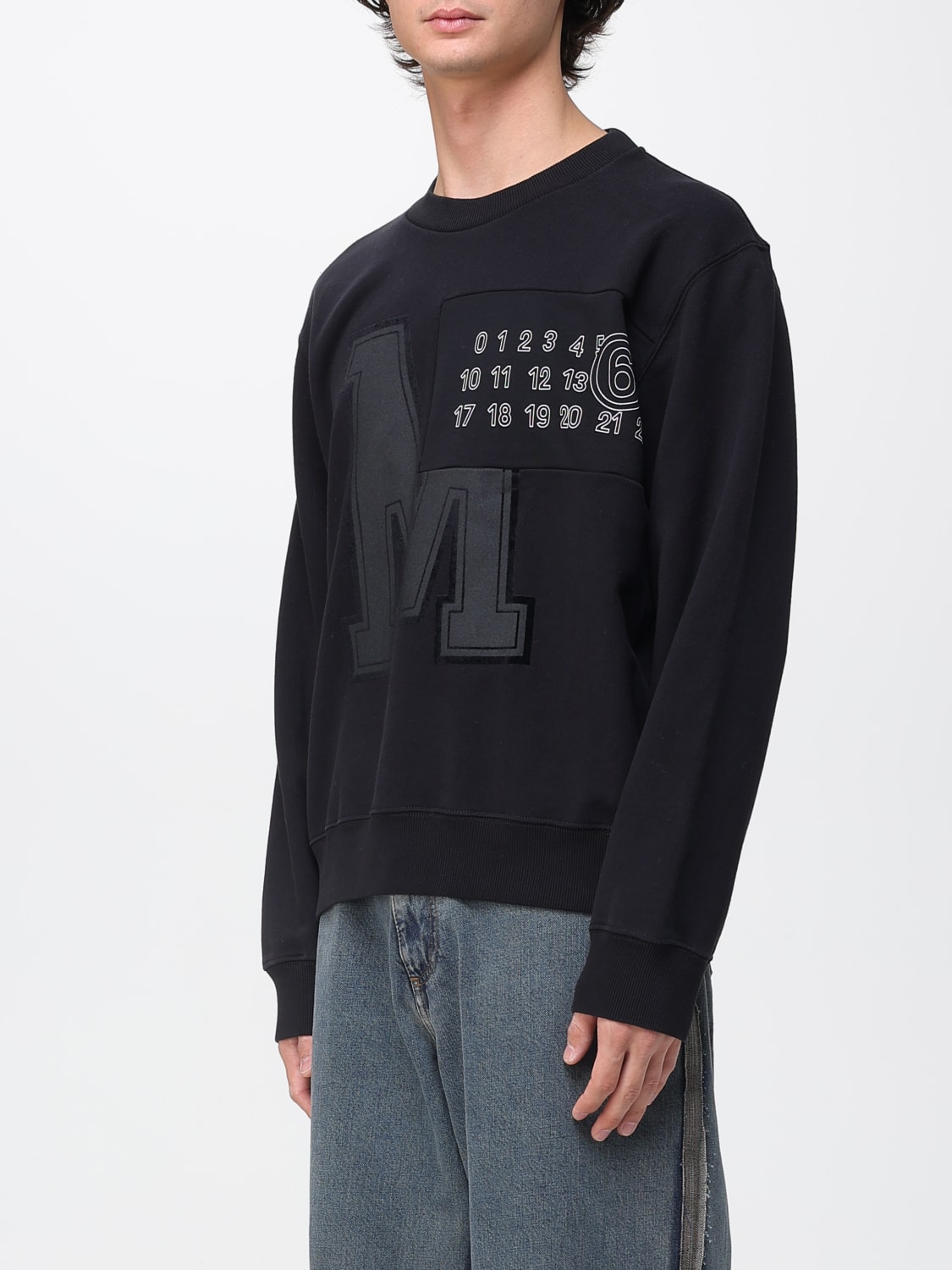 MM6 MAISON MARGIELA SWEATSHIRT: Jacke herren Mm6 Maison Margiela, Schwarz - Img 4