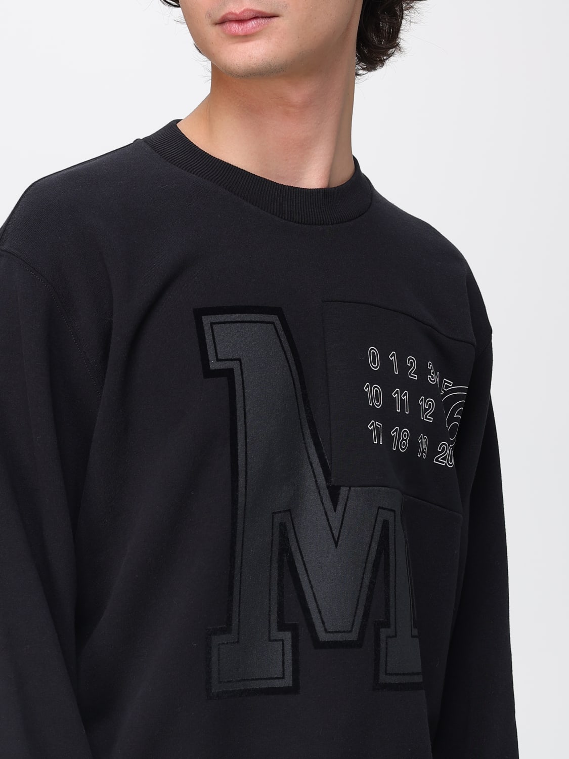 MM6 MAISON MARGIELA SWEATSHIRT: Jacke herren Mm6 Maison Margiela, Schwarz - Img 5