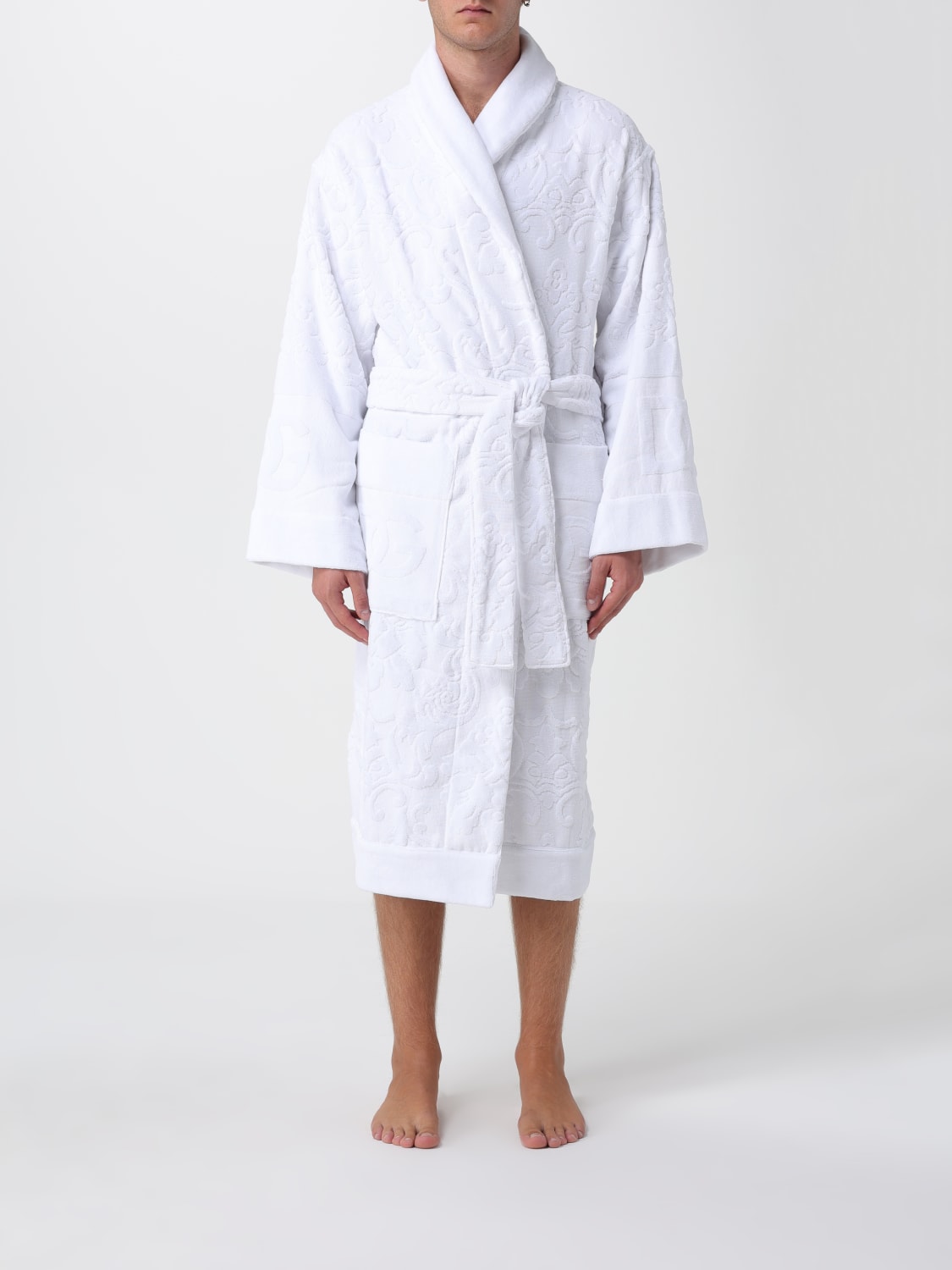 DOLCE & GABBANA BATHROBES: Bathrobe men Dolce & Gabbana, White - Img 2