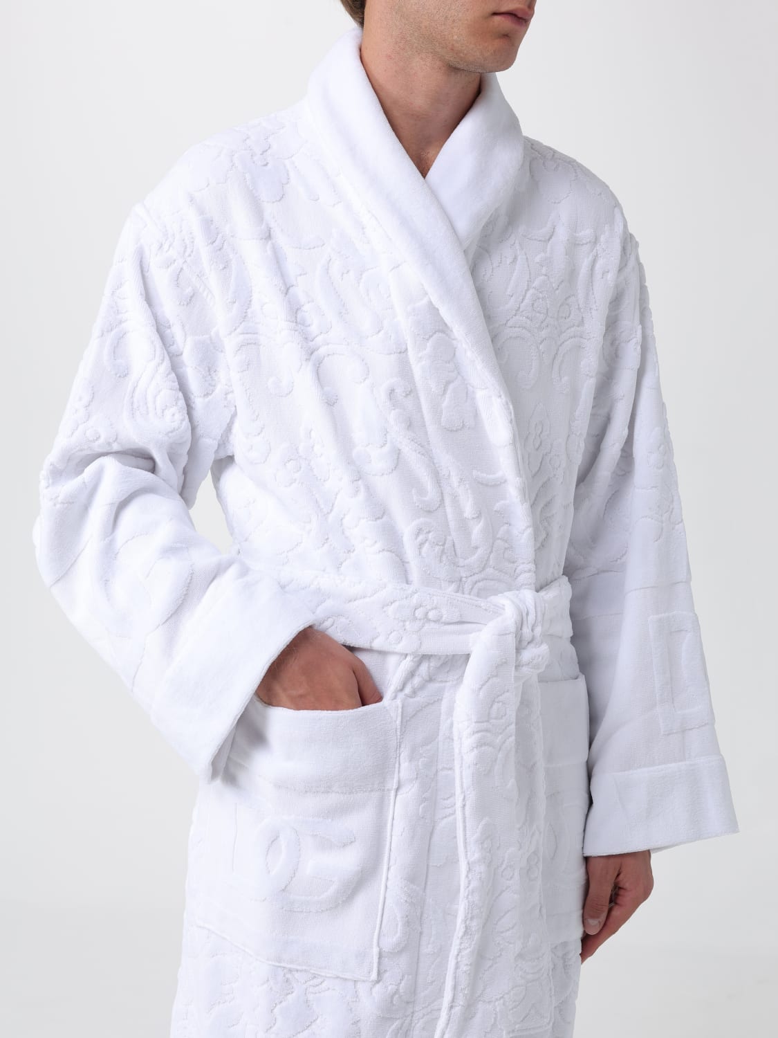 DOLCE & GABBANA BATHROBES: Bathrobe men Dolce & Gabbana, White - Img 5