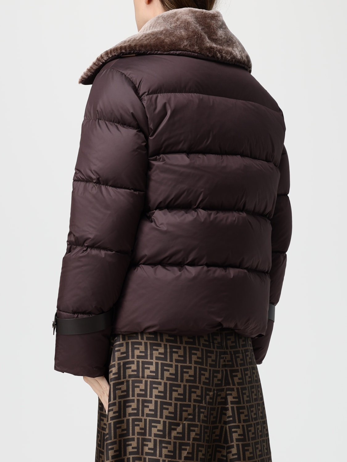 FENDI JACKE: Jacke damen Fendi, Braun - Img 3