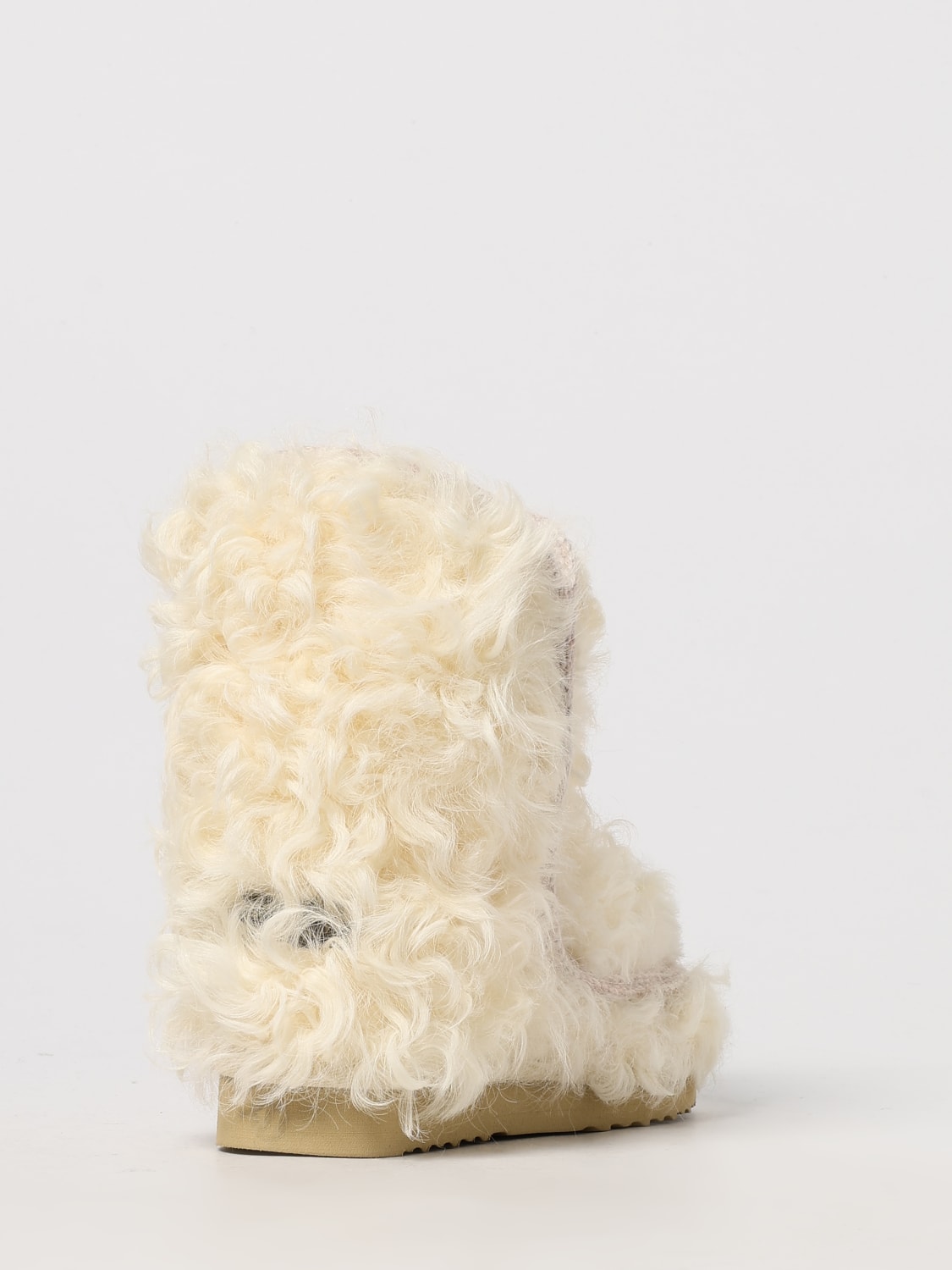 MOU BOOTS: Flat ankle boot woman Mou, White - Img 3